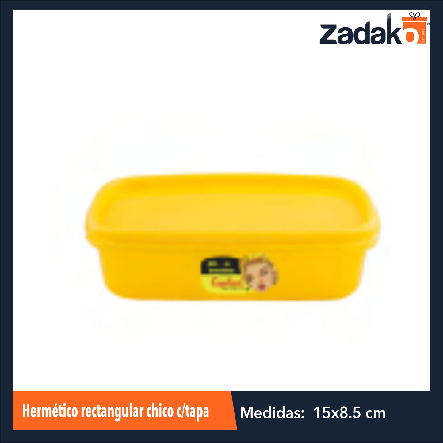 1280 HERMETICO RECTANGULAR CHICO C/TAPA CON 1 PZ O CAJA CON 50 PZS