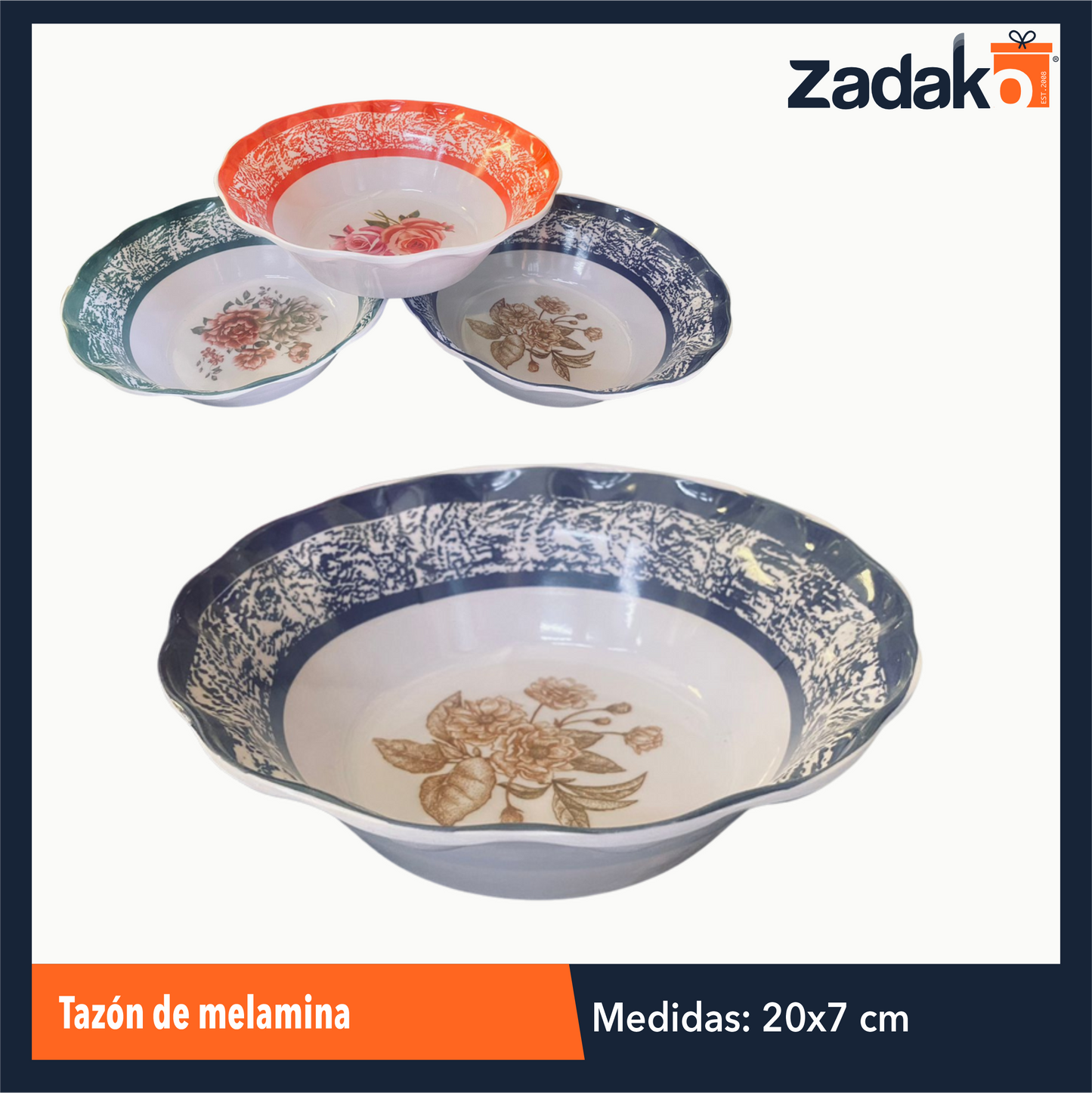 AB-1477-8 TAZON DE MELAMINA, CON 1 PZ O CAJA CON 72 PZS