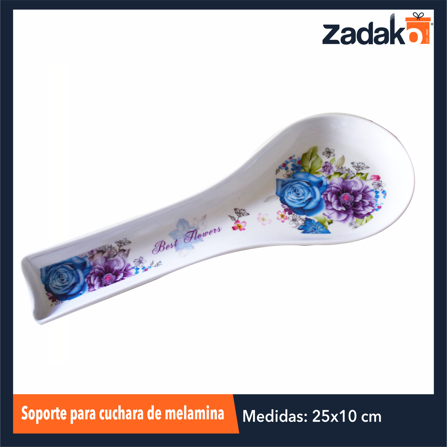 AB-3250 SOPORTE PARA CUCHARA DE MELAMINA, CON 1 PZ O CAJA CON 144 PZS