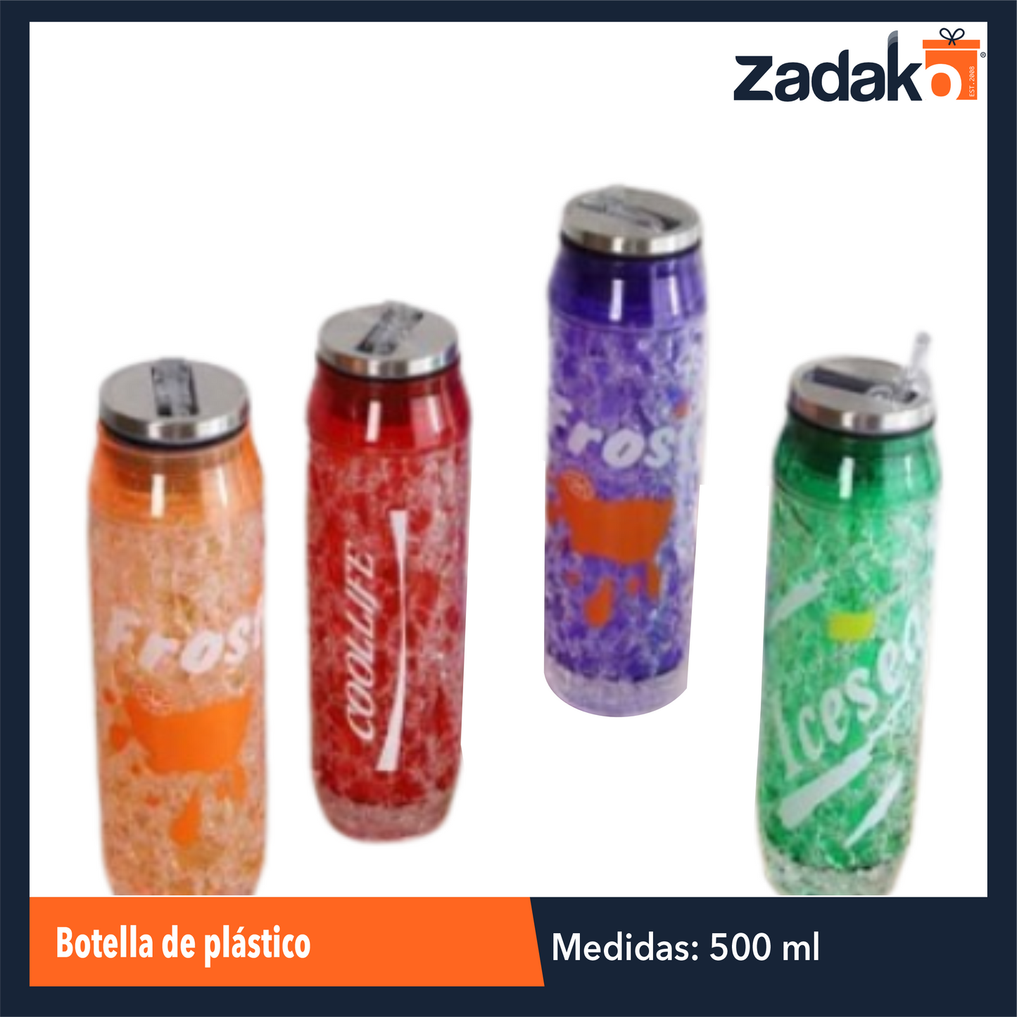 AD-0807 BOTELLA DE PLASTICO, CON 1 PZ O CAJA CON 60 PZS