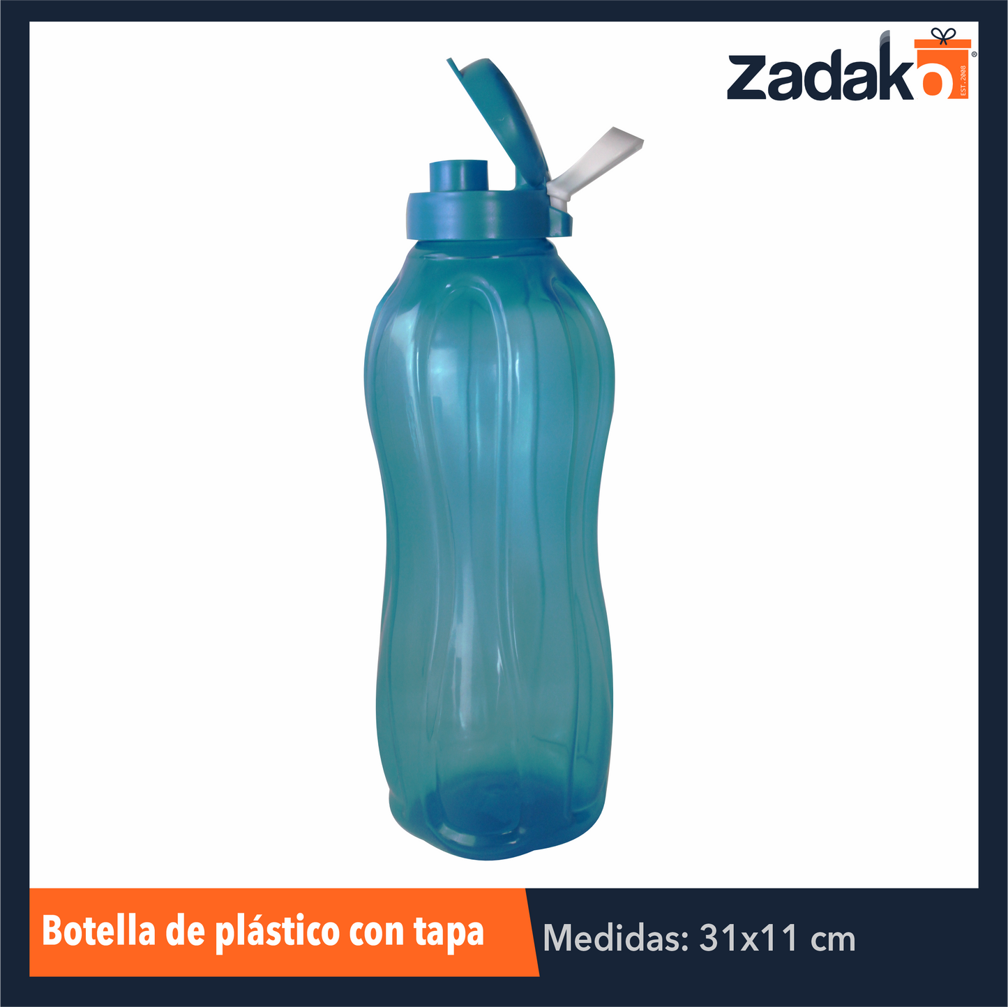 AD-1774-6 BOTELLA DE PLASTICO CON TAPA, CON 1 PZ O CAJA CON 60 PZS