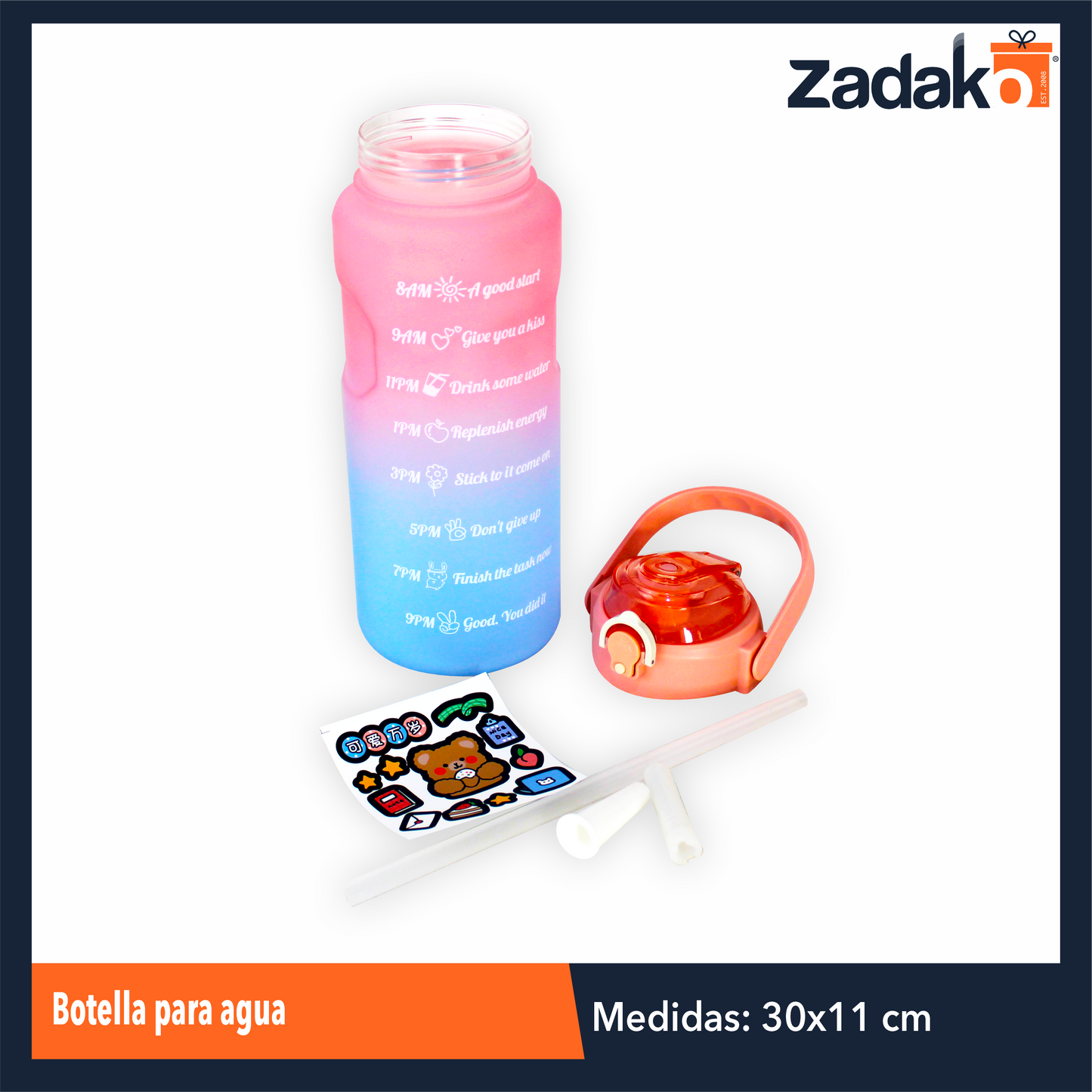 AD-1775-3 BOTELLA PARA AGUA , CON 1 PZ O CAJA CON 60 PZS