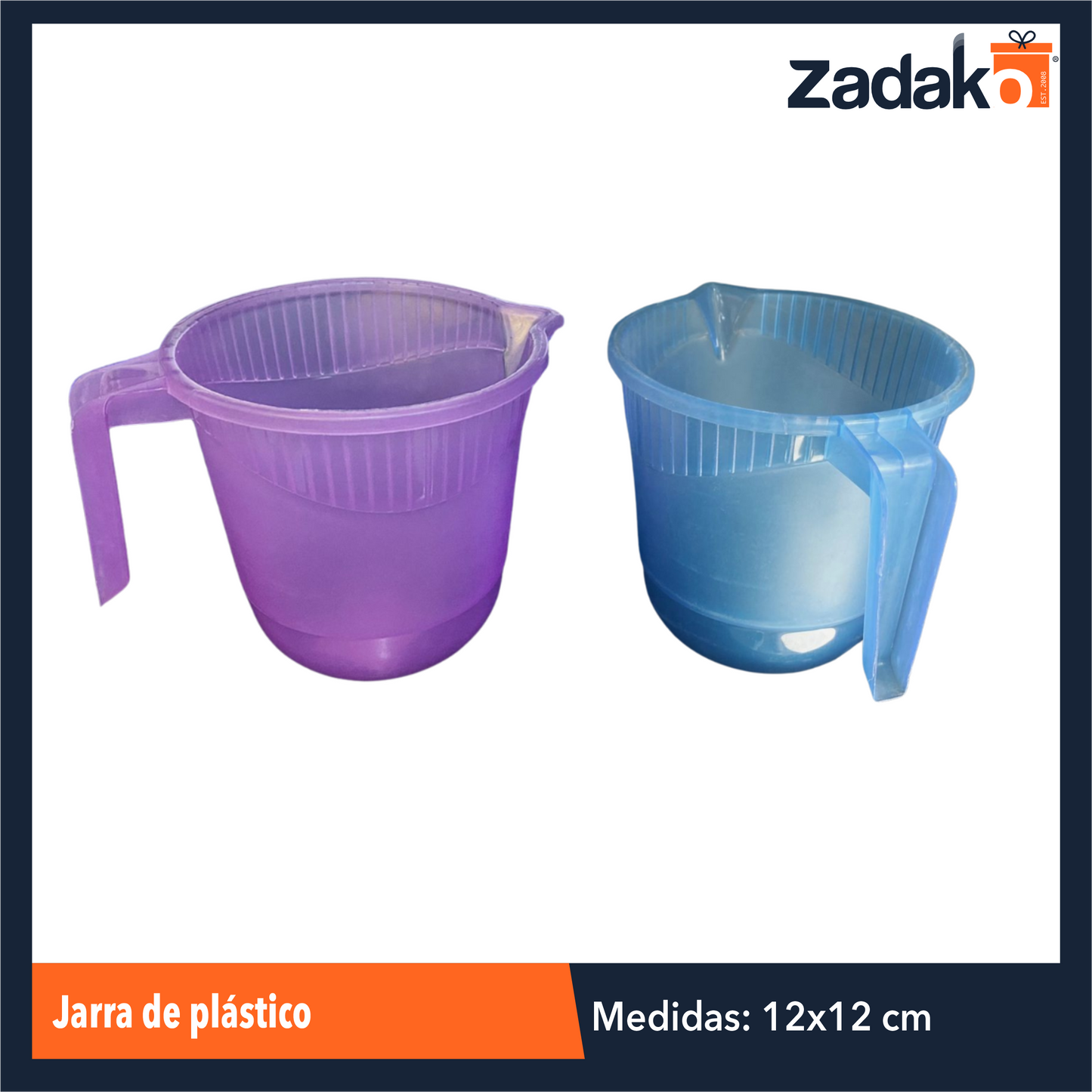 AD-2006 JARRA DE PLASTICO, CON 1 PZ O CAJA CON 360 PZS