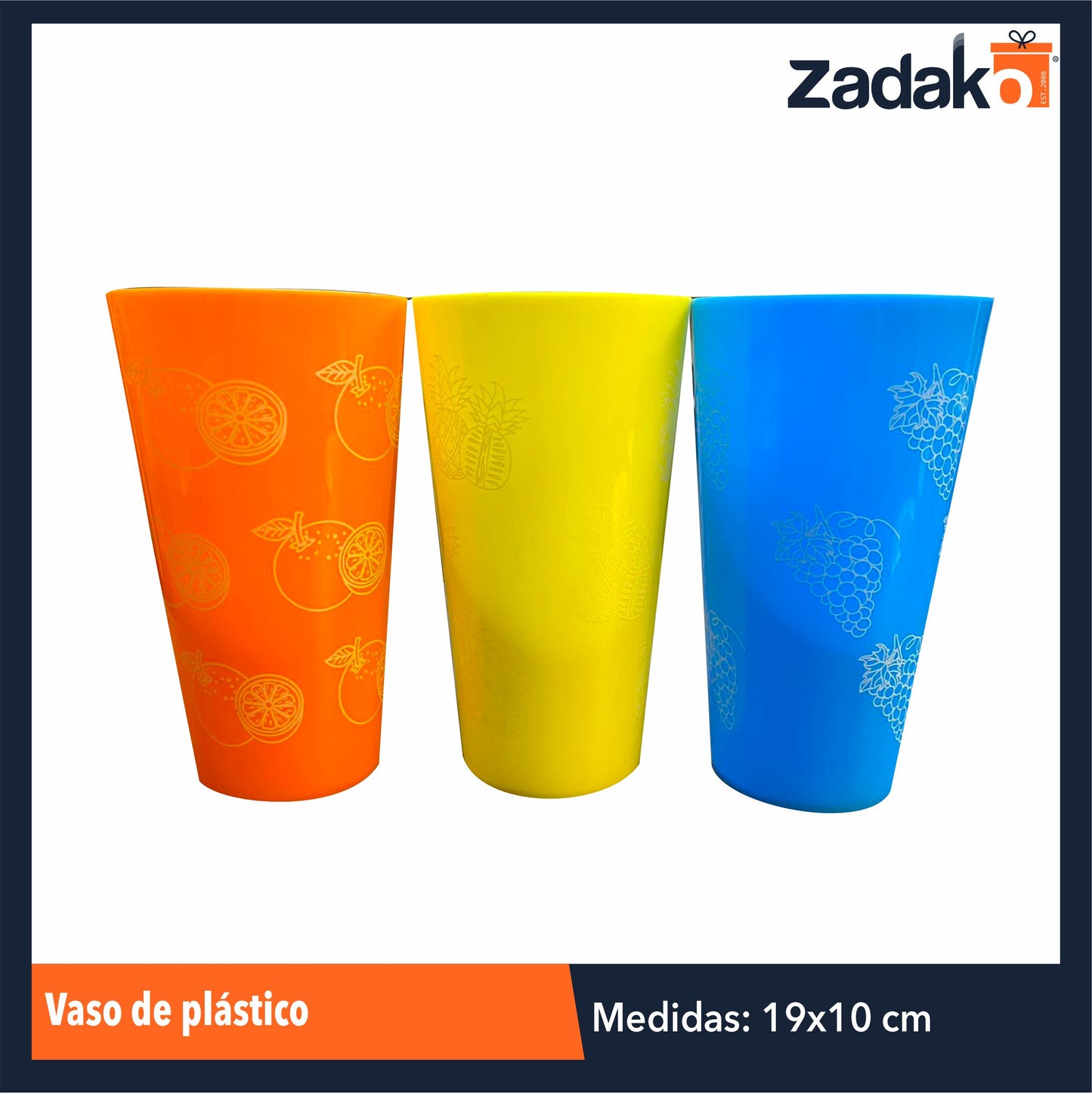 AD-3404-3 VASO DE PLASTICO , CON 1 PZ O CAJA CON 300 PZS