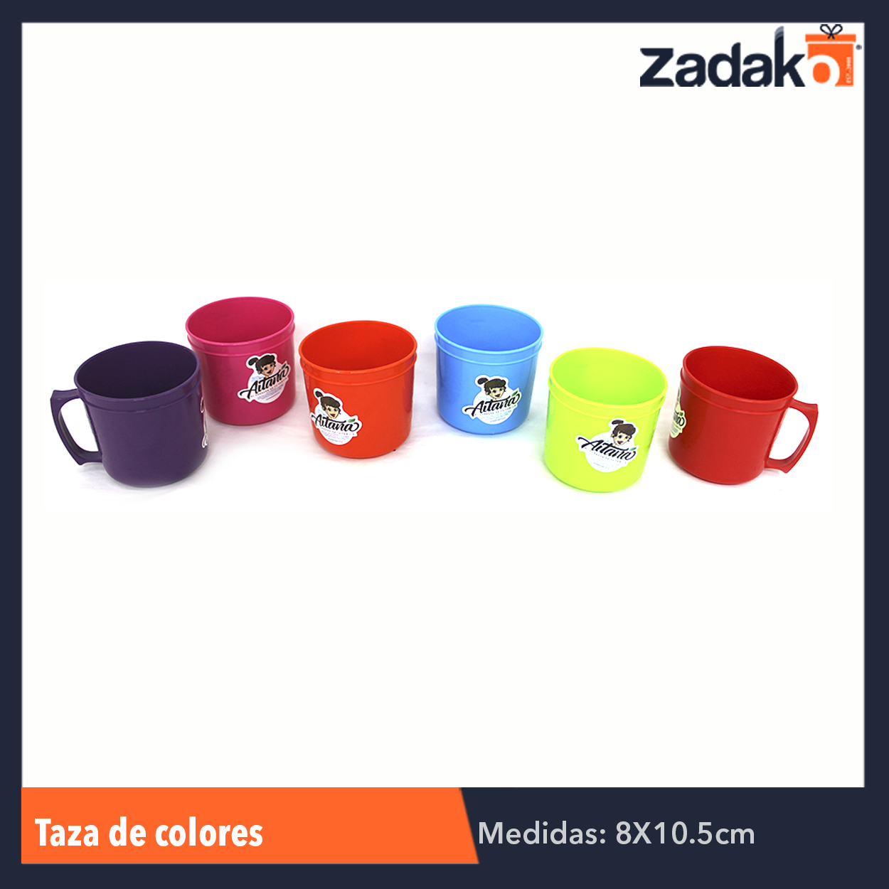AIT-001 TAZA ARCOIRIS, CON 1 PZ O CAJA CON 48 PZS