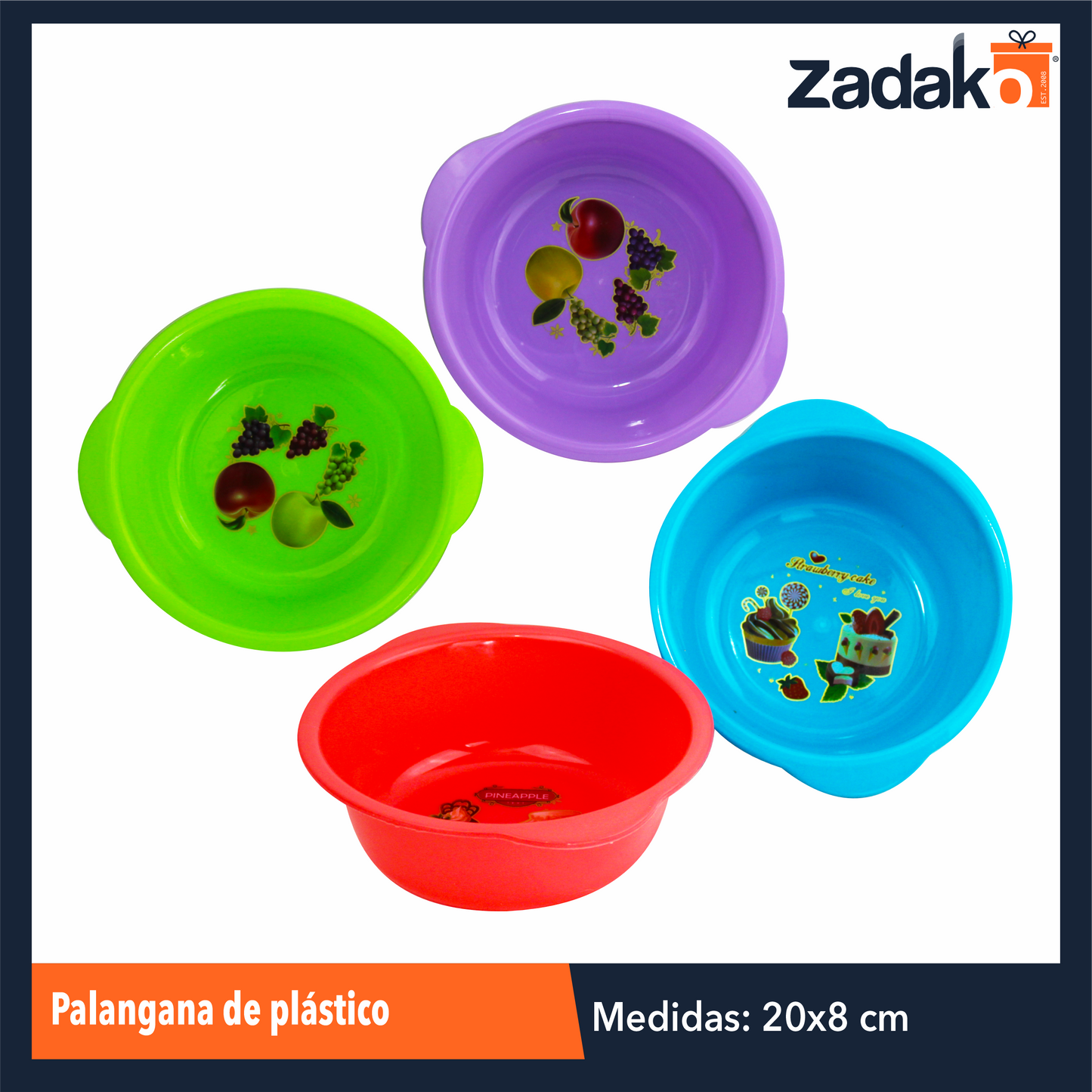 AK-2663 PALANGANA DE PLASTICO CON 1 PZ O CAJA CON 300 PZS