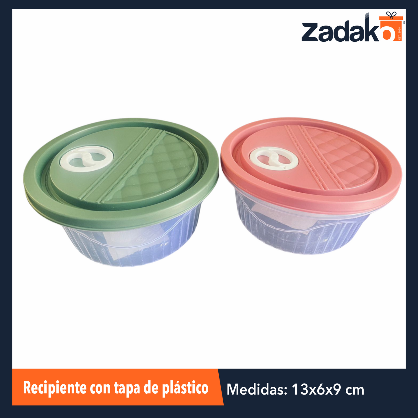 AK-3528A-1 RECIPIENTE CON TAPA DE PLASTICO CON 1 PZ O CAJA CON 360 PZS