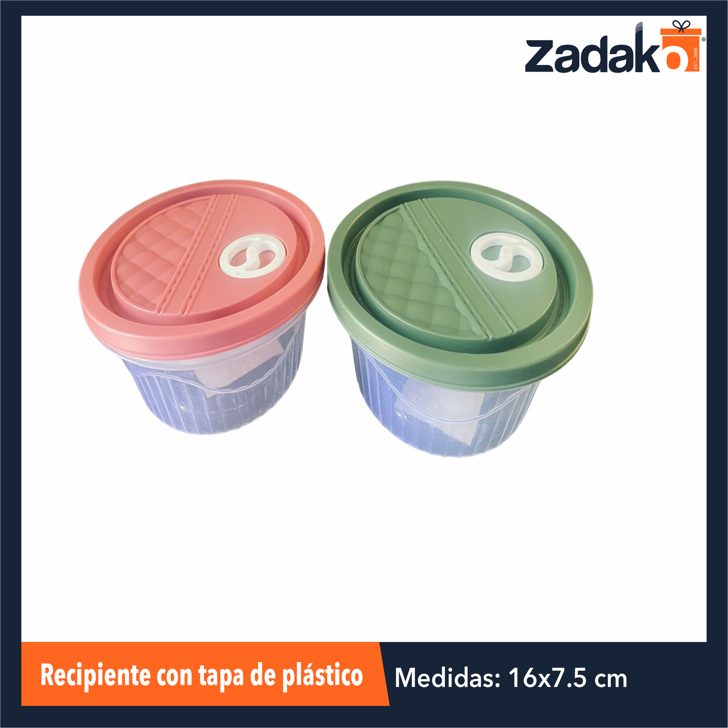 AK-3528A-2 RECIPIENTE CON TAPA DE PLASTICO CON 1 PZ O CAJA CON 240 PZS