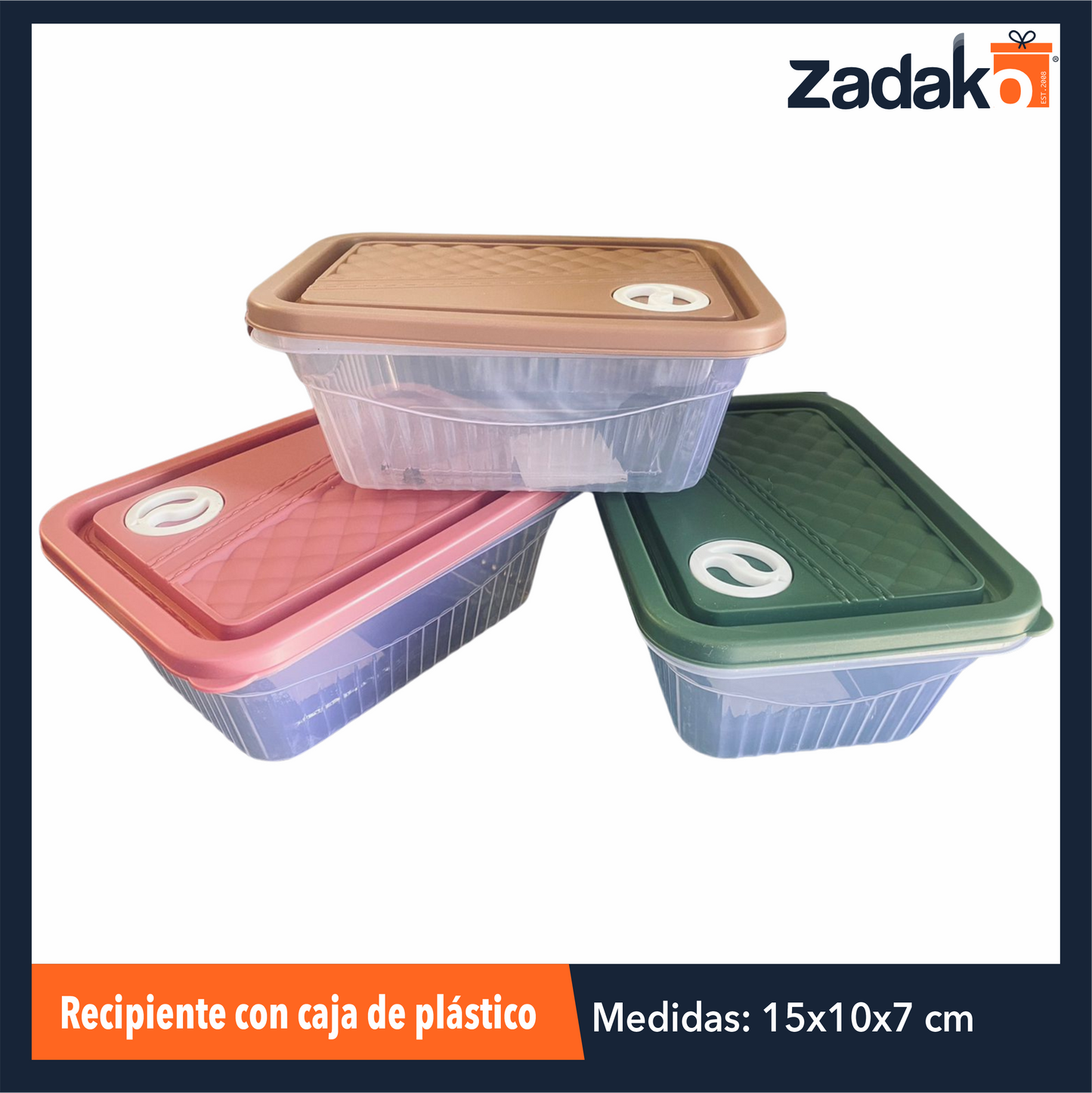 AK-3528C-2 RECIPIENTE CON TAPA DE PLASTICO CON 1 PZ O CAJA CON 240 PZS