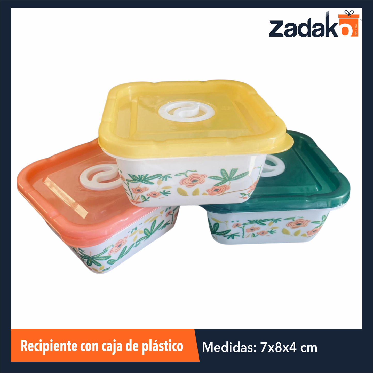 AK-3529B-1 RECIPIENTE CON CAJA DE PLASTICO CON 1 PZ O CAJA CON 300 PZS