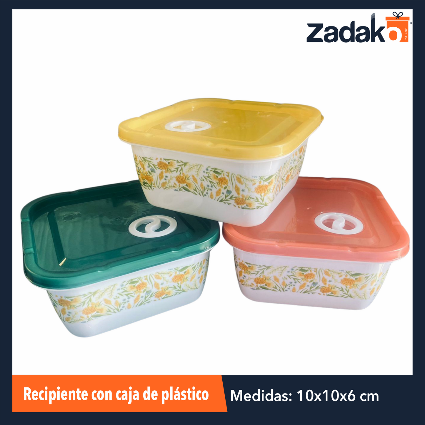 AK-3529B-2 RECIPIENTE CON CAJA DE PLASTICO CON 1 PZ O CAJA CON 300 PZS