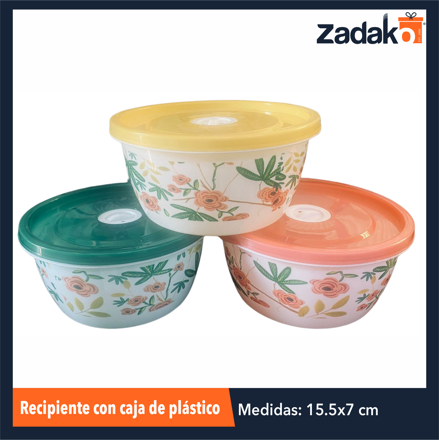AK-3529B-3 RECIPIENTE CON CAJA DE PLASTICO CON 1 PZ O CAJA CON 240 PZS