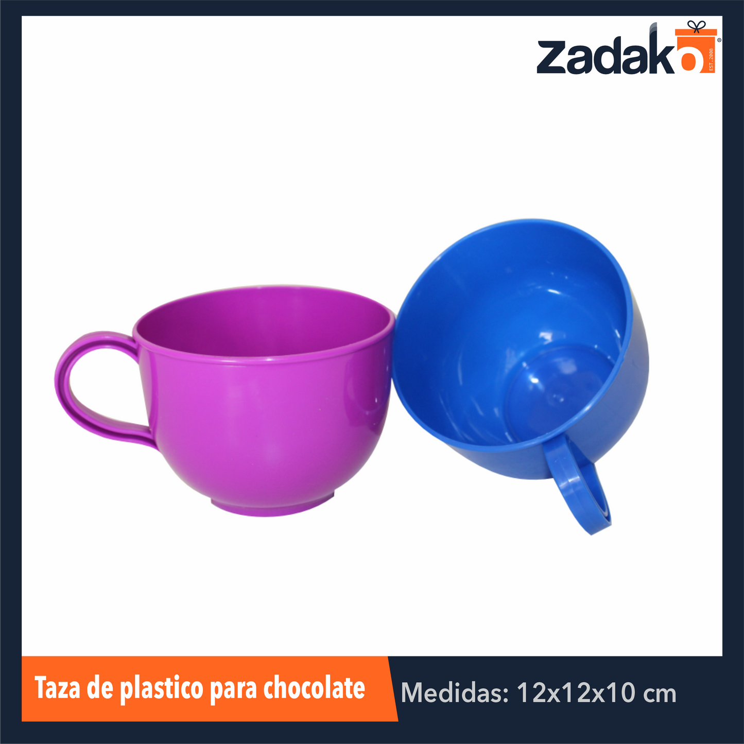 AL-0131 TAZA DE PLASTICO PARA CHOCOLATE, CON 1 PZ O CAJA CON 30 PZS