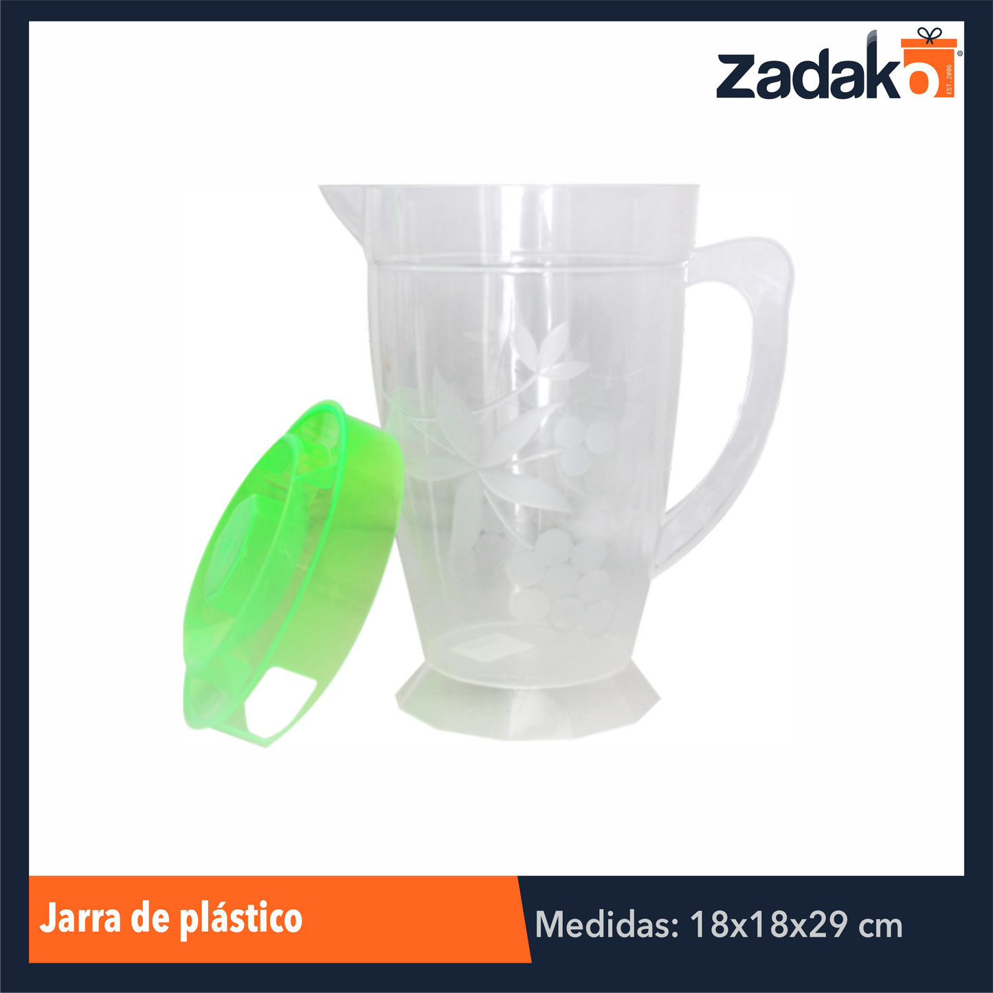 AL-0901-4 JARRA DE PLASTICO 4LT, CON 1 PZ O CAJA CON 15 PZS