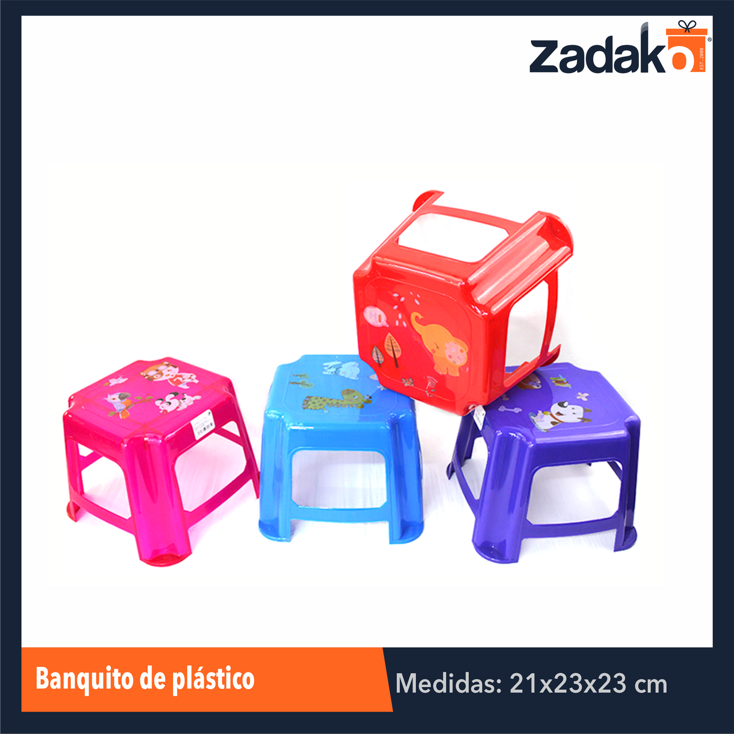 AL-1403 BANQUITO DE PLASTICO, CON 1 PZ O CAJA CON 25 PZS