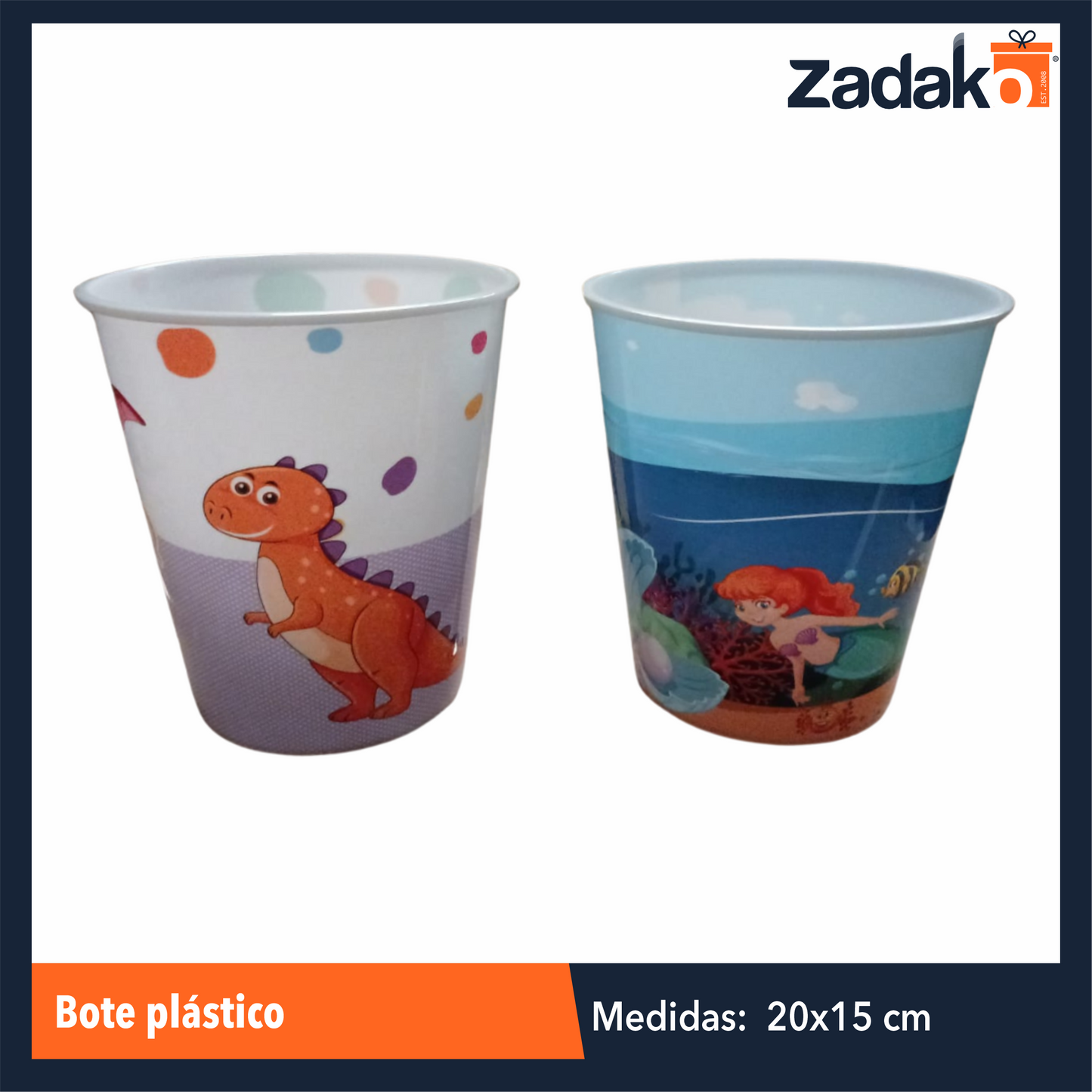 AM-0374-3 BOTE PLASTICO,CON 1 PZ O CAJA CON 360 PZS