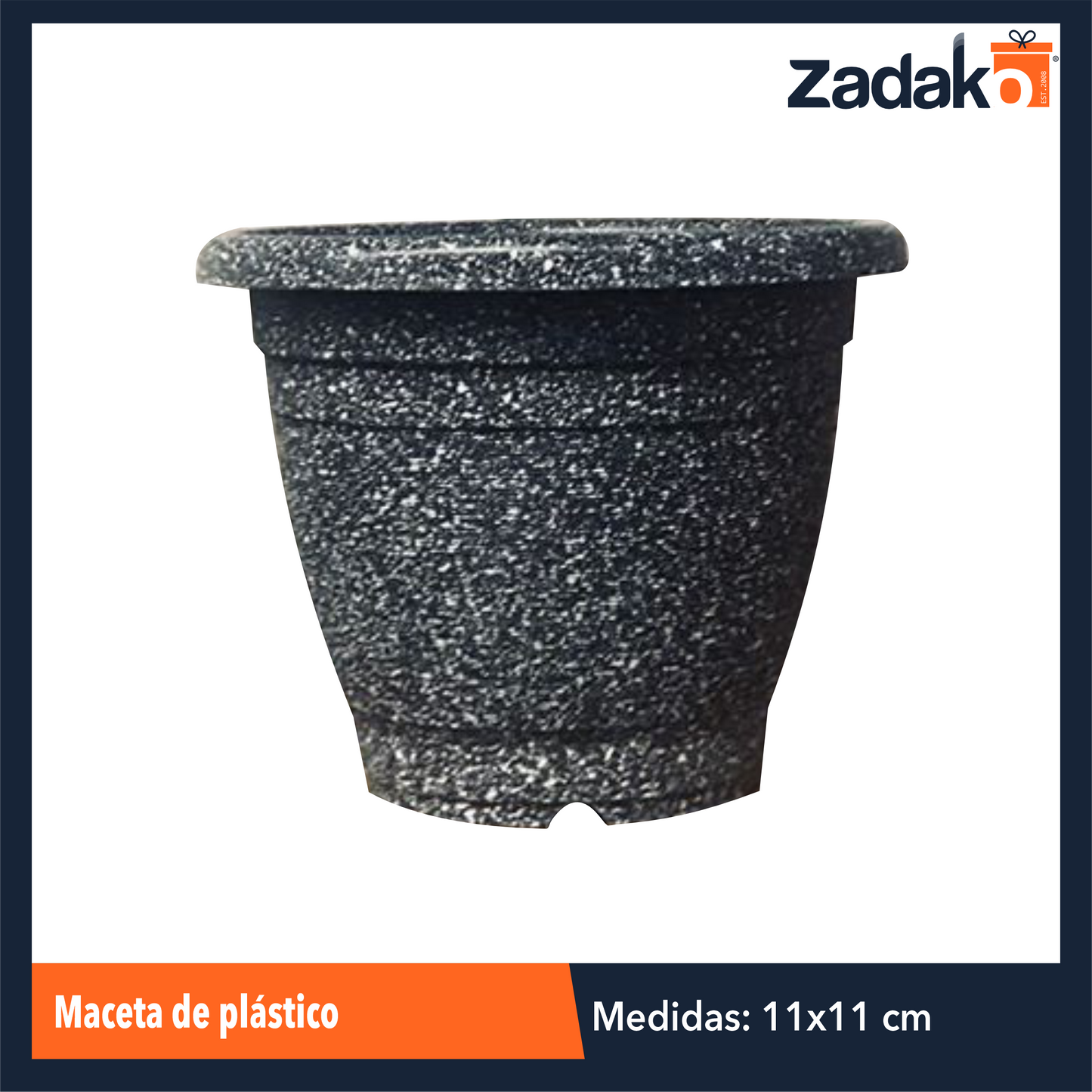 AM-0426-14 MACETA DE PLASTICO, CON 1 PZ O CAJA CON 400 PZS