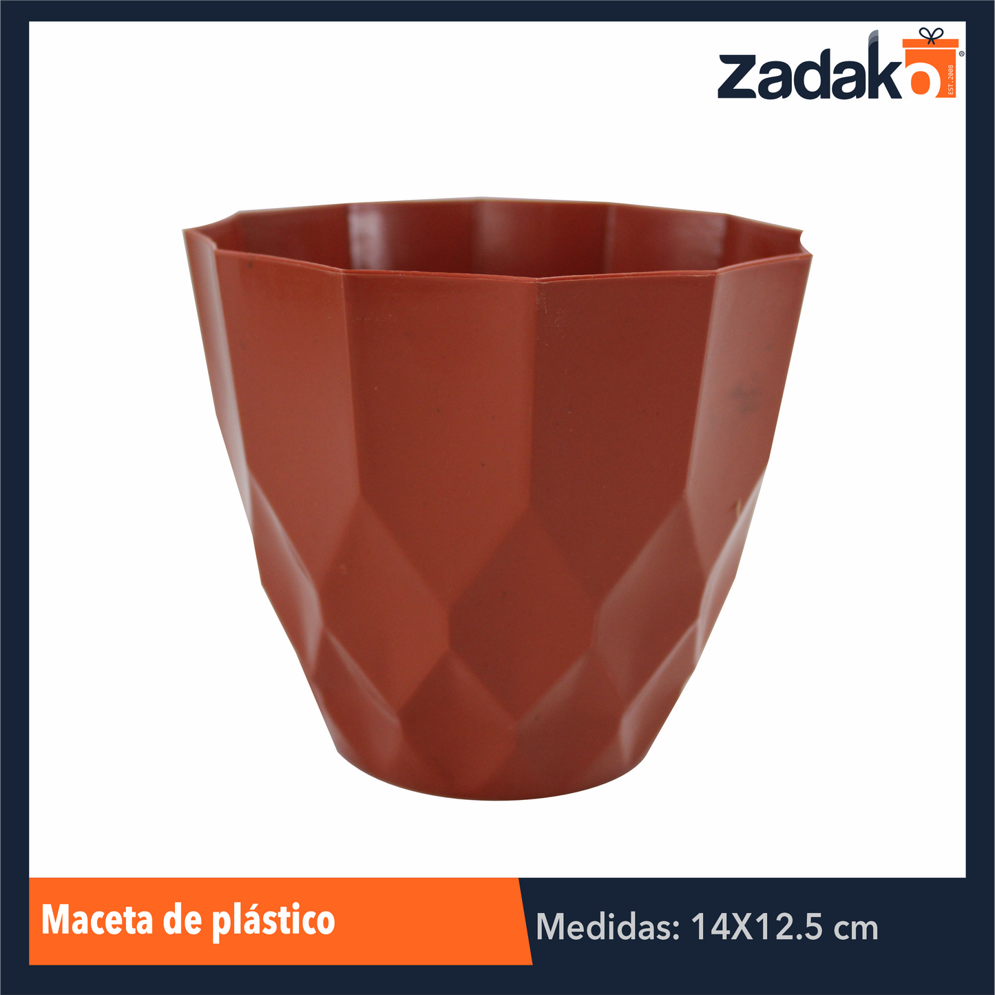 AM-0464A-14 MACETA DE PLASTICO, CON 1 PZ O CAJA CON 288 PZS