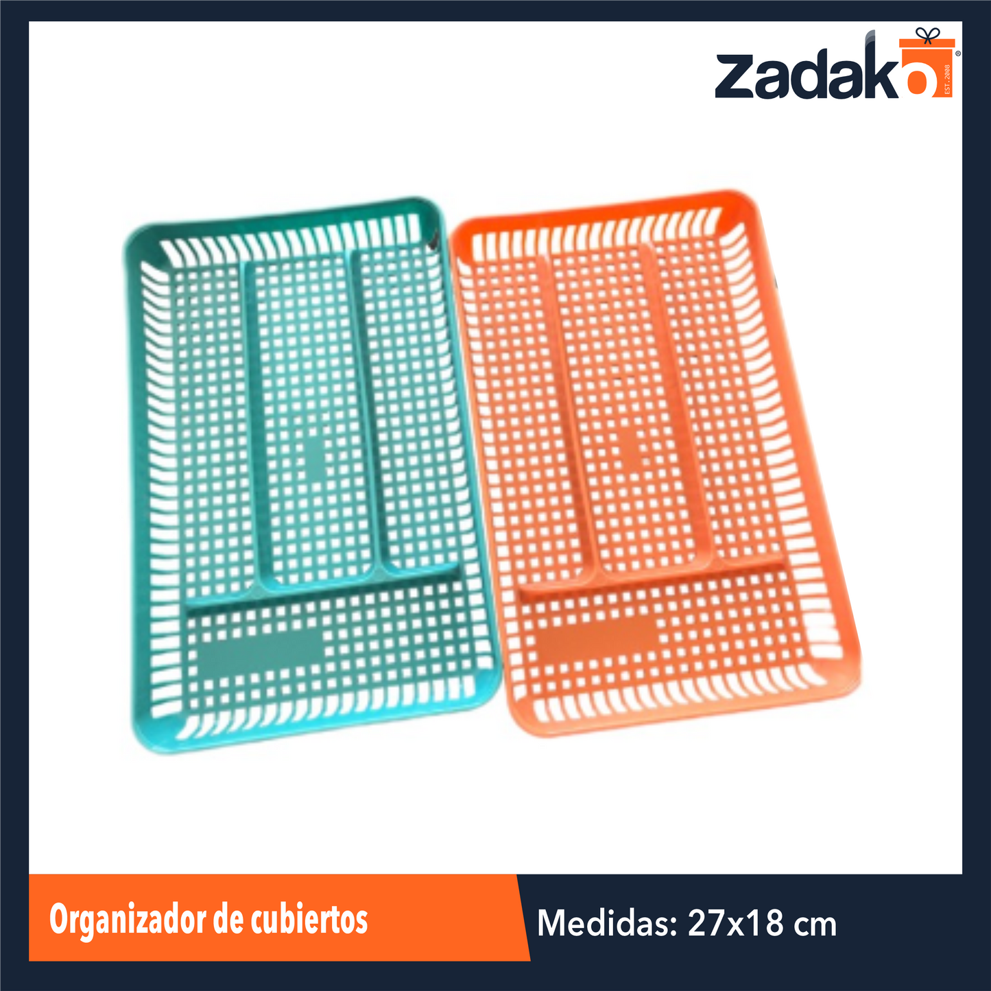 AM-7109 ORGANIZADOR DE CUBIERTOS CON UNA PZA O CAJA CON 210 PZS
