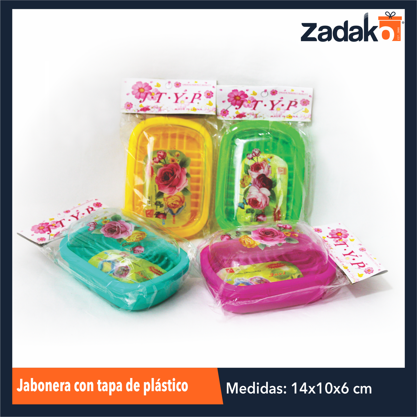AO-2008 JABONERA CON TAPA DE PLASTICO, CON 1 PZ O CAJA CON 200 PZS (2)