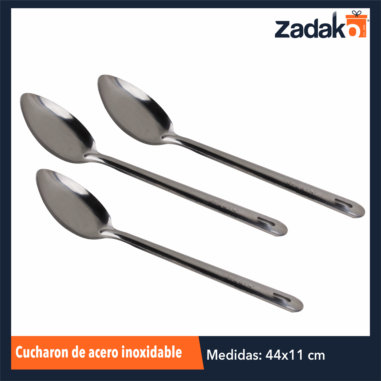 AS-1522-46 CUCHARON DE ACERO INOXIDABLE , CON 1 PZ O CAJA CON 96 PZS
