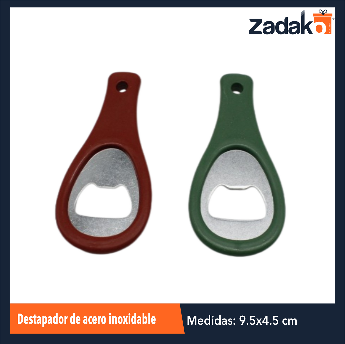 AS-9306 DESTAPADOR DE ACERO INOXIDABLE ,CON 1PZ O CAJA CON 600 PZS