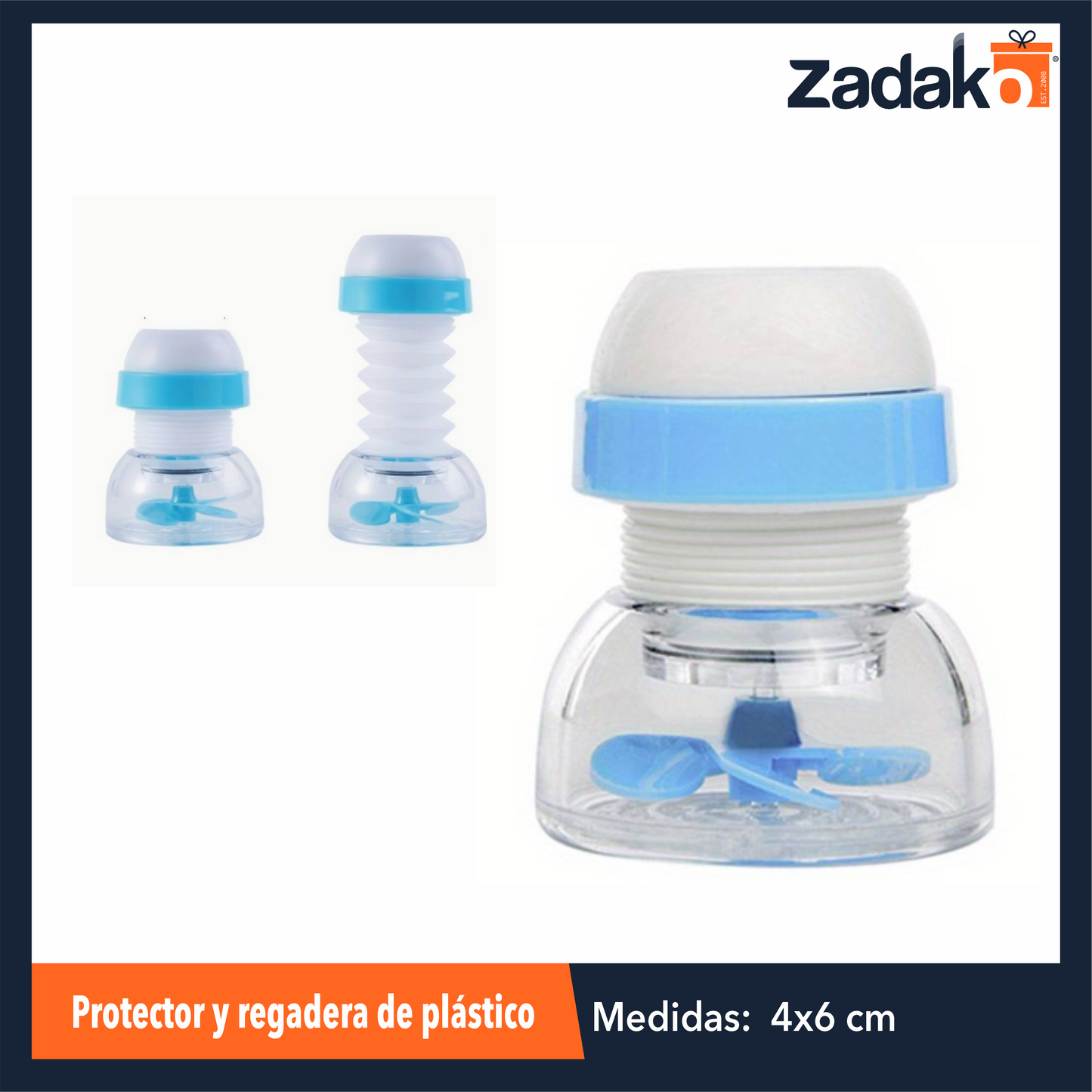 AT-8654 PROTECTOR Y REGADERA DE PLASTICO, CON 1 PZ O CAJA CON 240 PZS