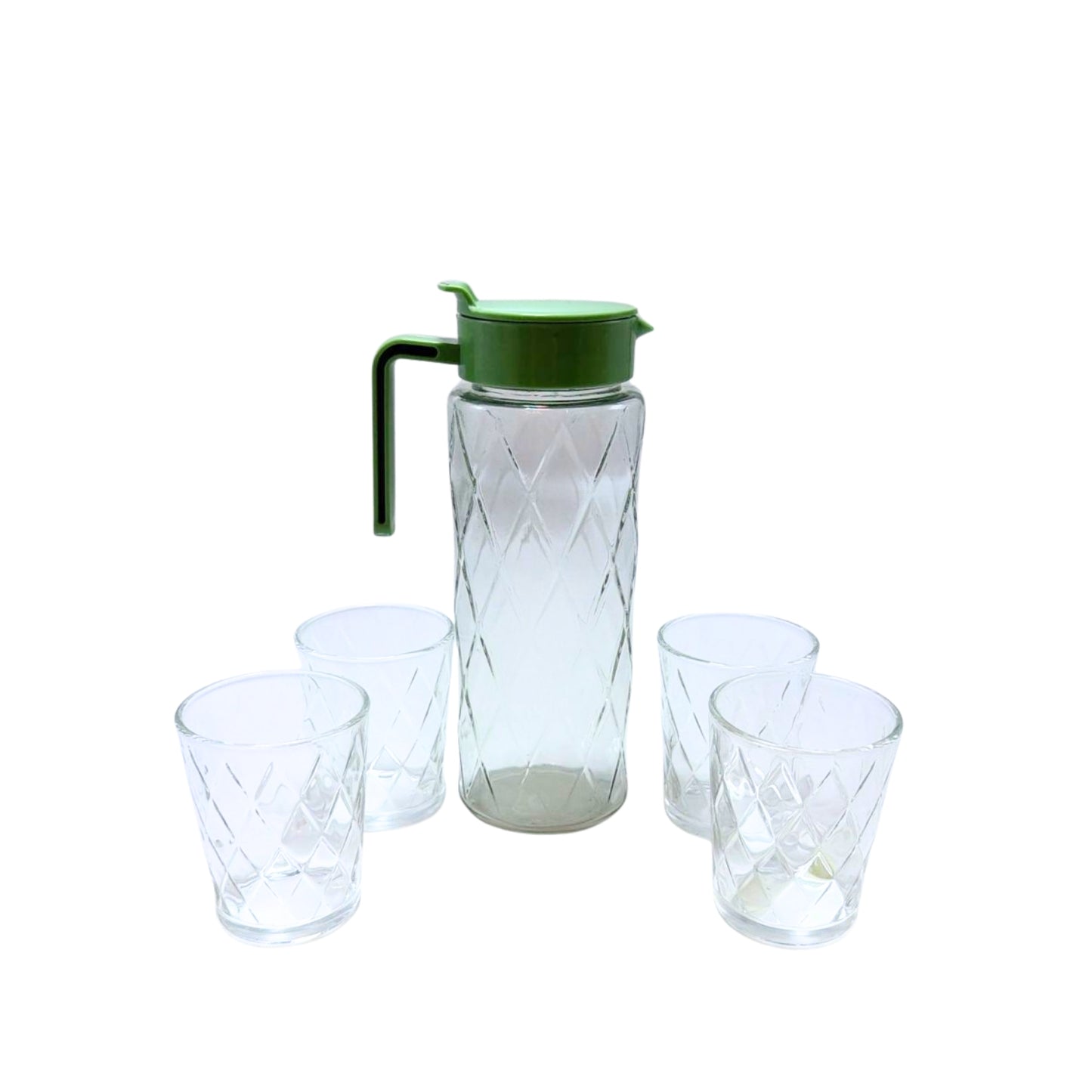 N-GPMX-1350 AV-8423 JARRA CON 4 VASOS SET DE CRSTAL CON 1 PAQ O CAJA CON 12 PQTS
