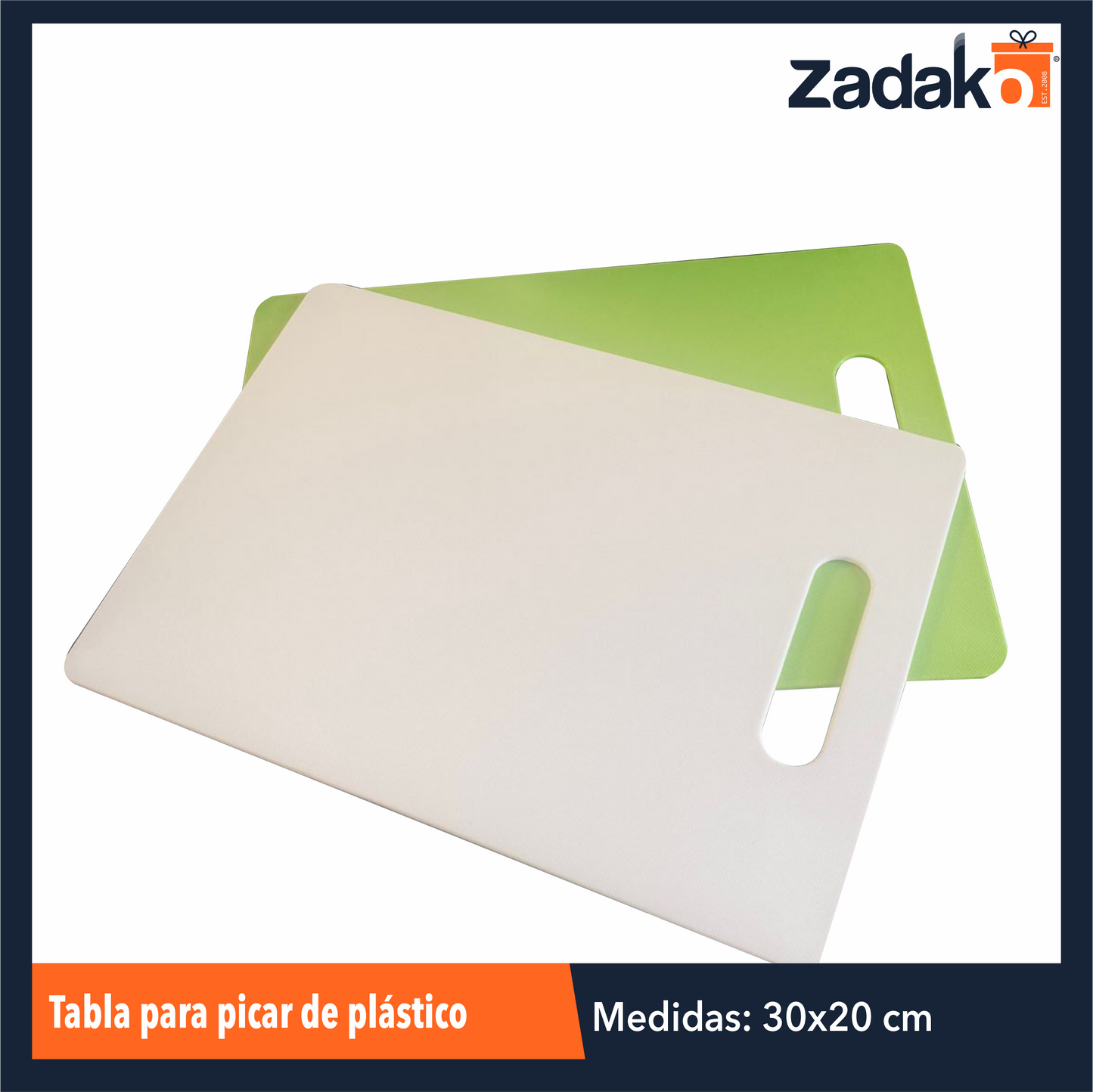 AZ-6422 TABLA PARA PICAR DE PLASTICO , CON 1 PZ O CAJA CON 100 PZS