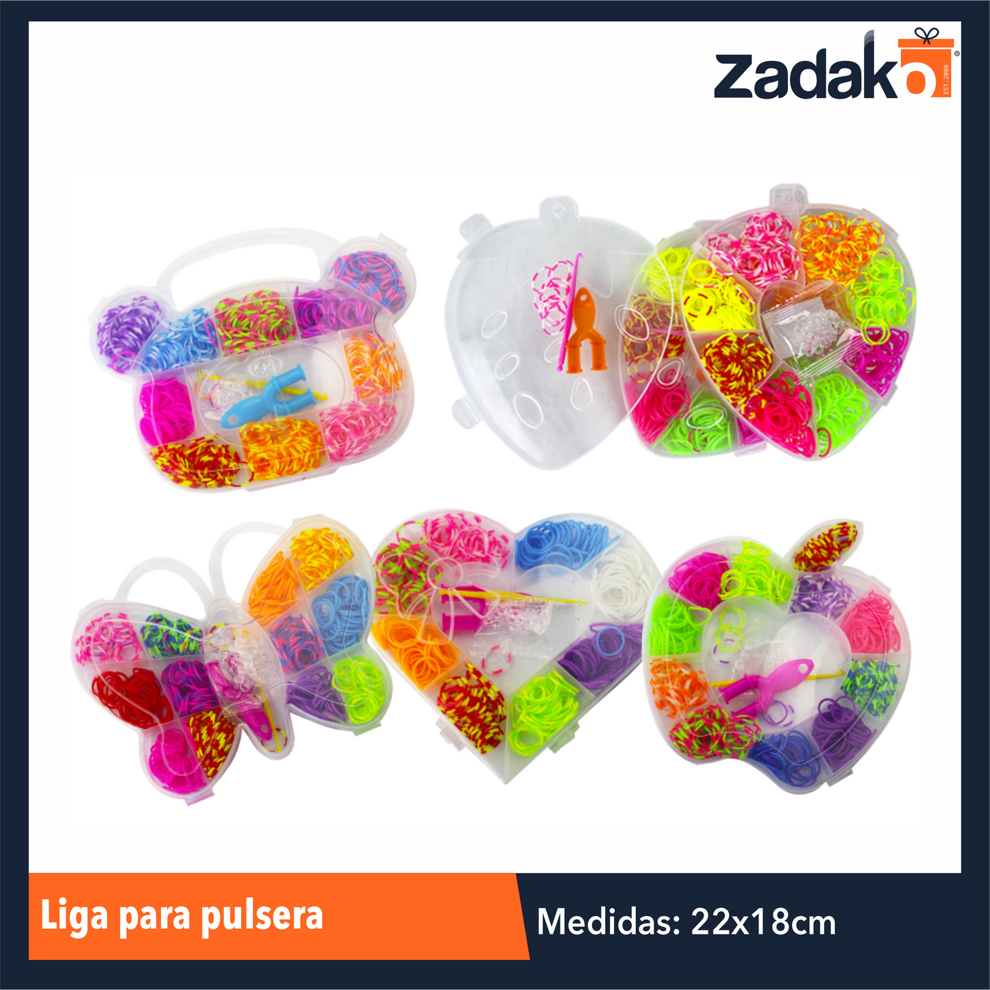 G-7336-5 ZK-8020 LIGA P/PULSERA CON 1 PIEZA O CAJA CON 240 PZS