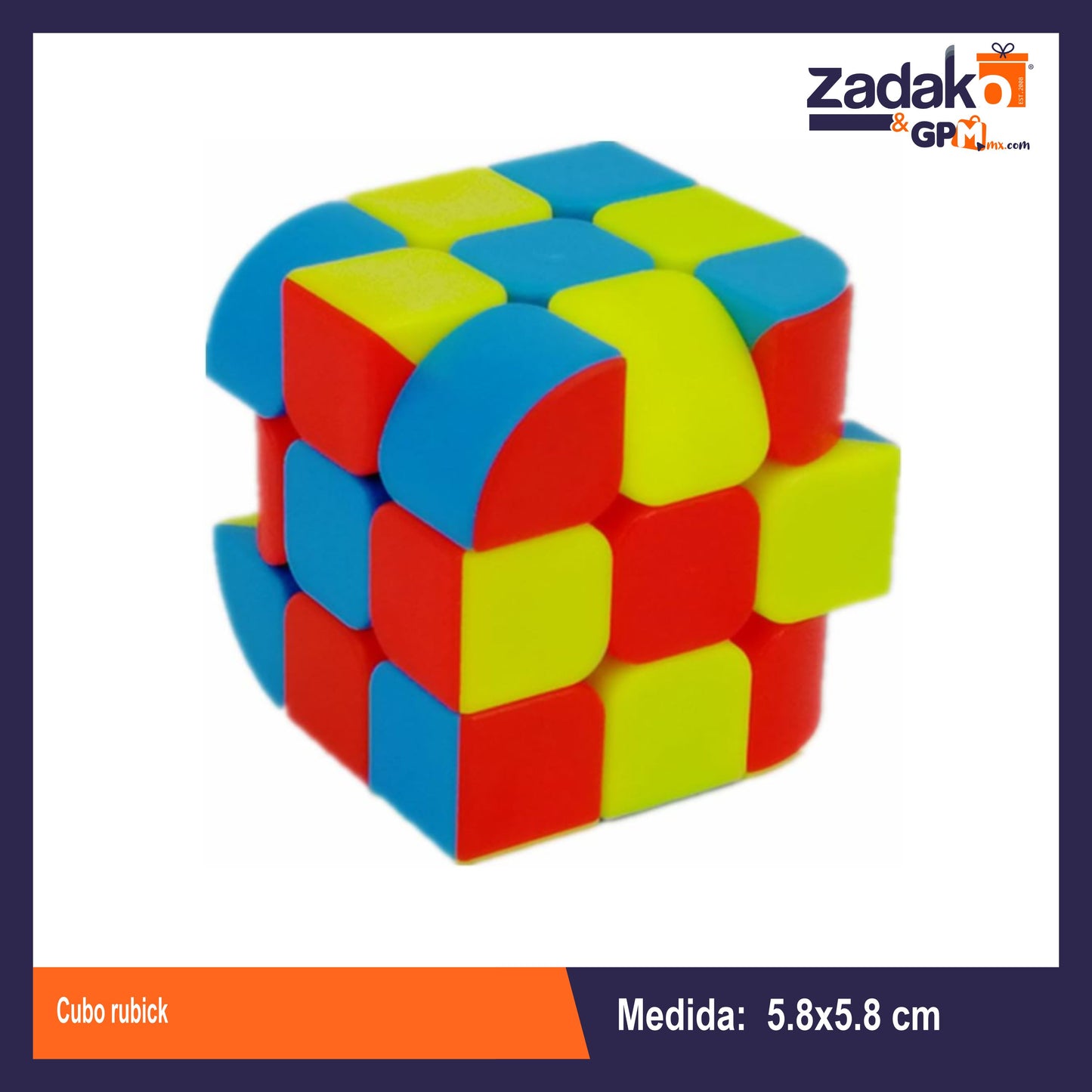 GPM-0564 CUBO RUBICK CON 6 PZ POR PAQUETE O CAJA CON 48 PQTS