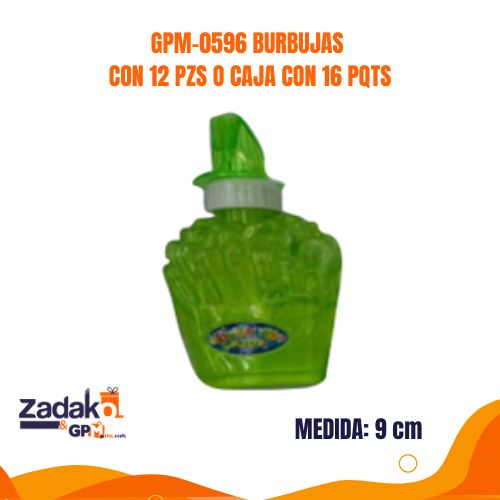 GPM-0596 BURBUJAS CON 12 PZS O CAJA CON 16 PQTS