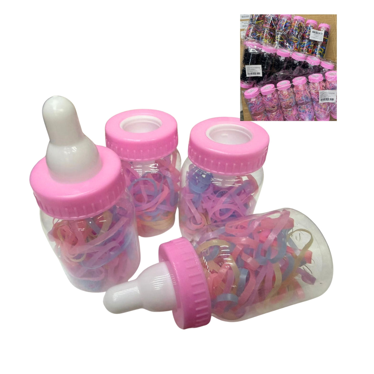 N-GPM-10074 GPM-10074 BOTECITO DE LIGA PARA CABELLO CON 12 PZS O CAJA CON 60 PQTS