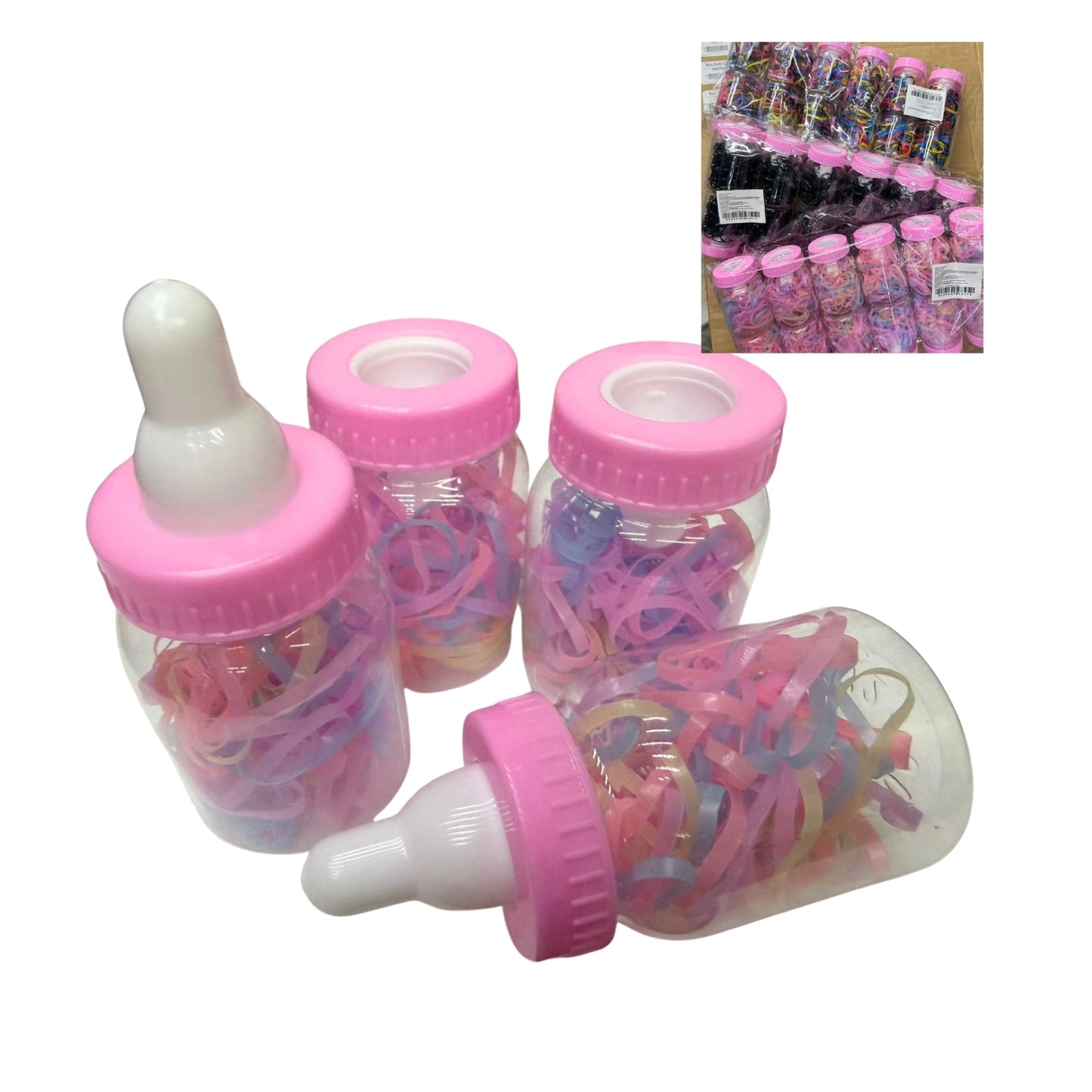 GPM-10074 BOTECITO DE LIGA PARA CABELLO CON 12 PZS O CAJA CON 60 PQTS