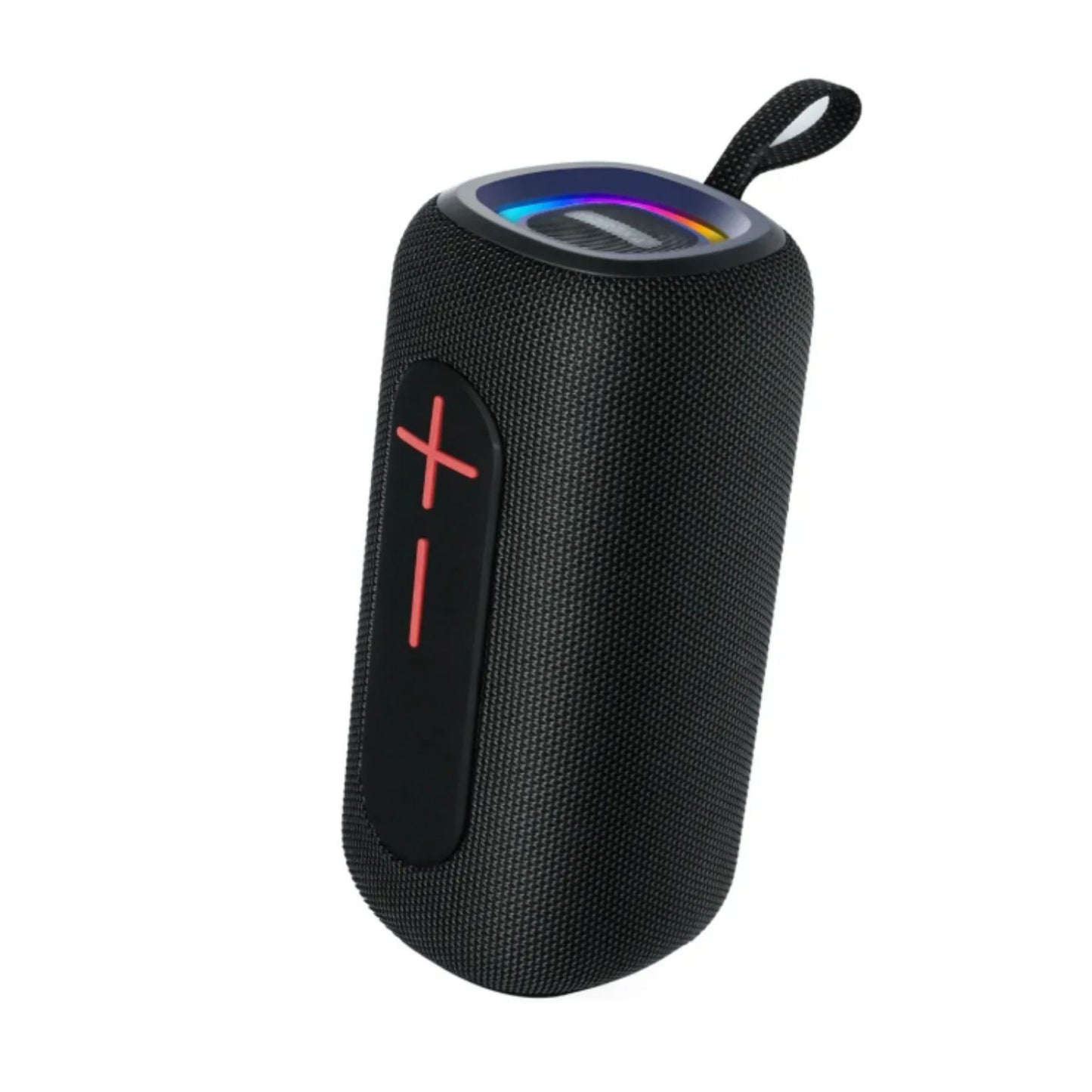 M-414 BOCINA CILÍNDRICA CUADRADA MOREKA BLUETOOTH PORTÁTIL CON LUZ RGB, ENTRADA PARA USB Y TARJETA TF, CON 1 PZ O CAJA CON 24 PZS