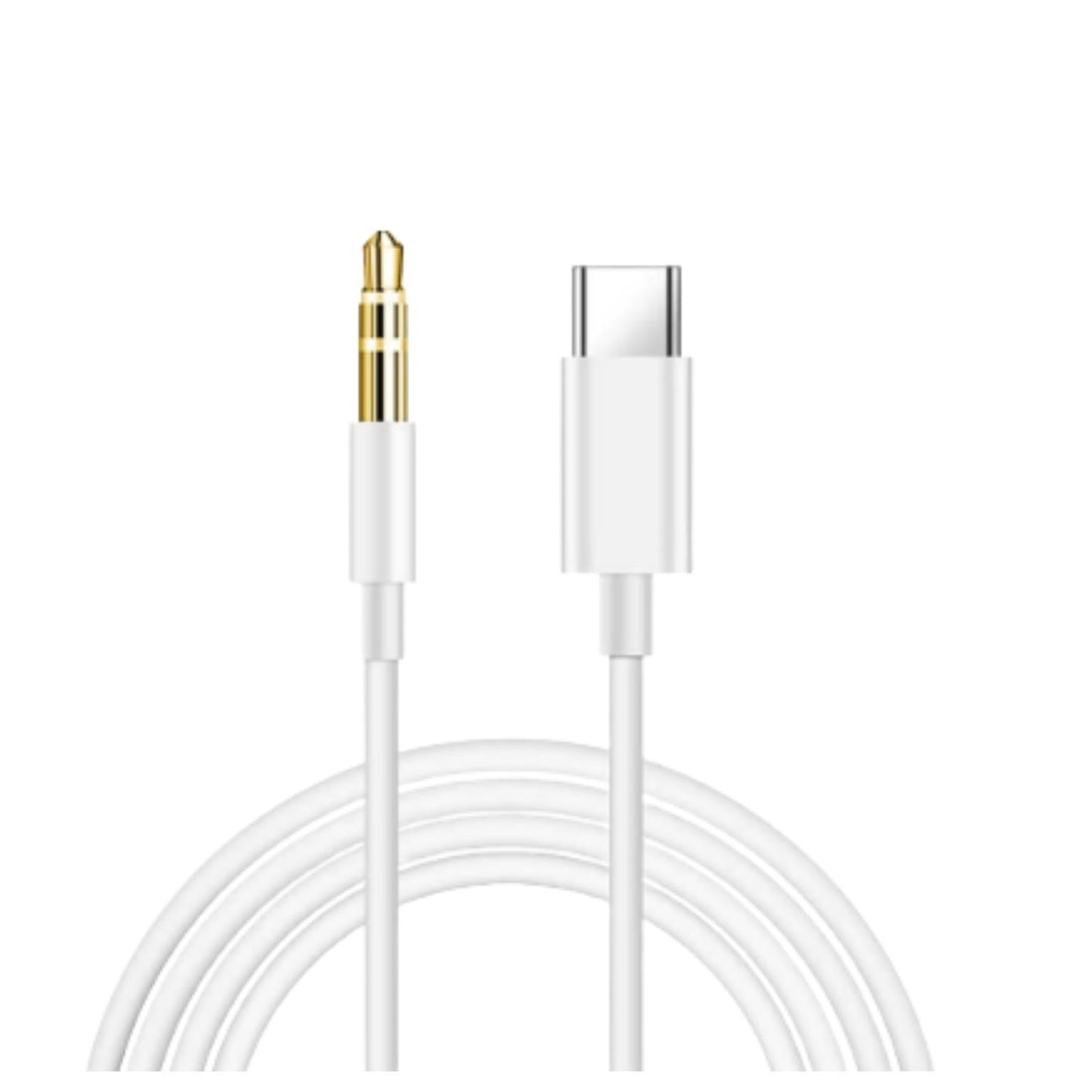 AU-10 CABLE AUXILIAR ADAPTADOR DE AUDIO CON ENTRADA TIPO C A 3.5MM CONECTOR PARA AURICULARES CON 1 PZ O CAJA CON 200 PZS