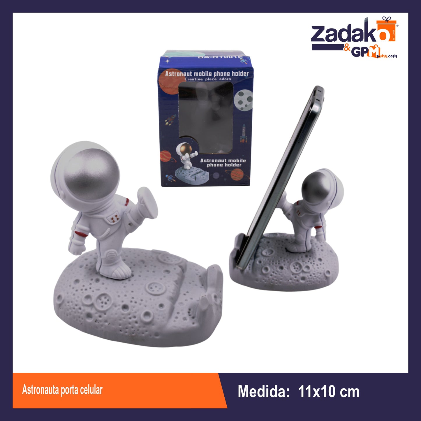 BA-RT001E ASTRONAUTA PORTA CELULAR CAJA CON 100 PZS