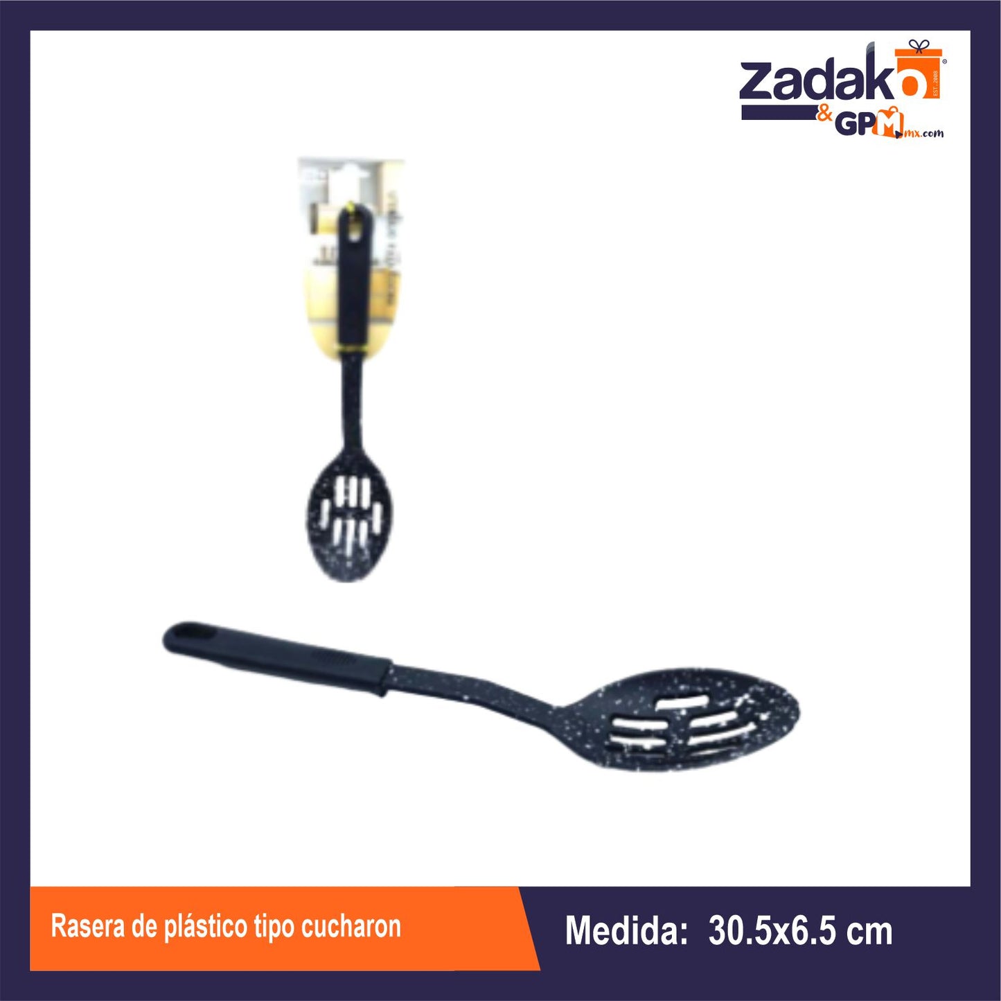 N-GPM-10288 AT-4056-2 RASERA DE PLASTICO TIPO CUCHARON CON 1 PZ O CAJA CON 120 PZS