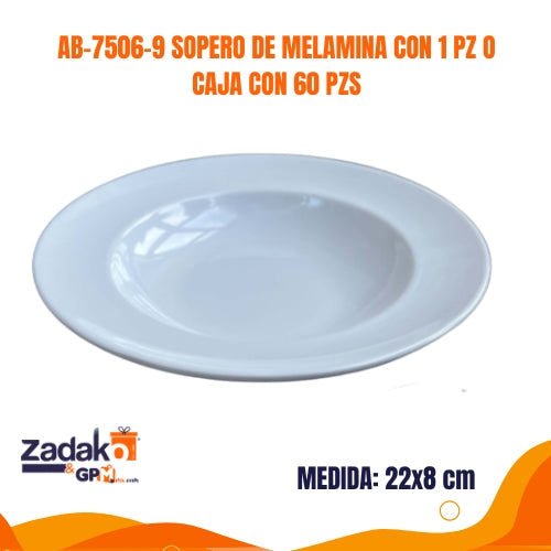 N-GPM-10349 AB-7506-9 SOPERO DE MELAMINA CON 1 PZ O CAJA CON 60 PZS