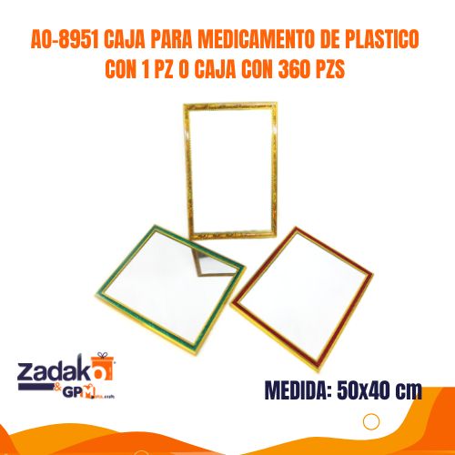 AO-9530-20 ESPEJO DE PLASTICO CON 1 PZ O CAJA CON 18 PZS