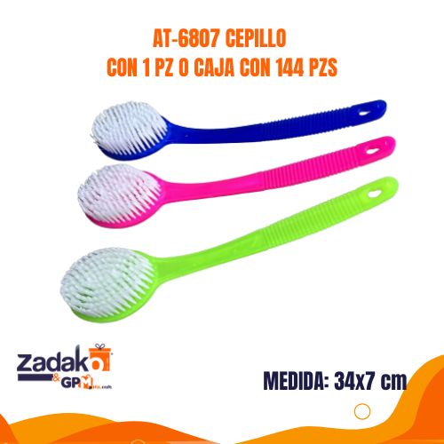 AT-6807 CEPILLO CON 1 PZ O CAJA CON 144 PZS