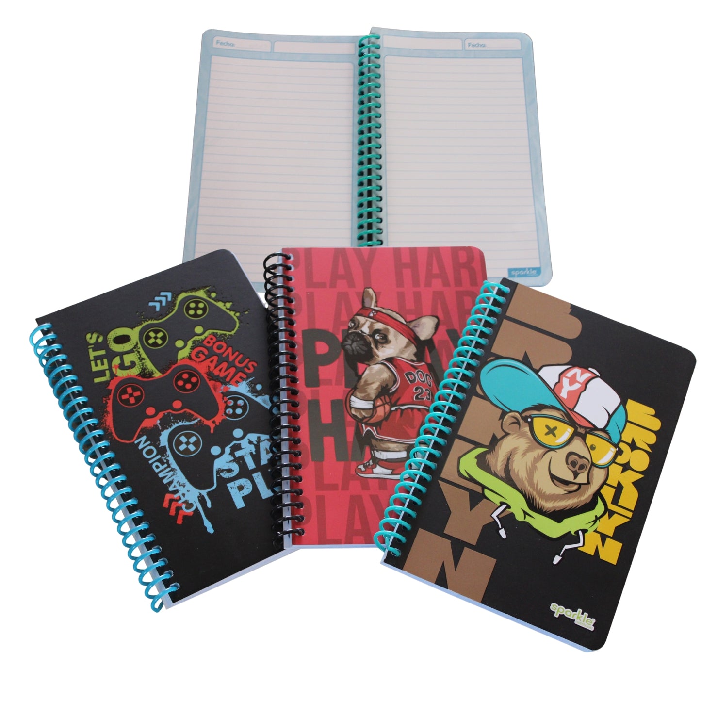 LFF70HC-P LFF70HN-P F/FRANCESA 70 HOJAS NIÑA NIÑO PQT LIBRETA, CON 1 PZ O CAJA CON 120 PZS
