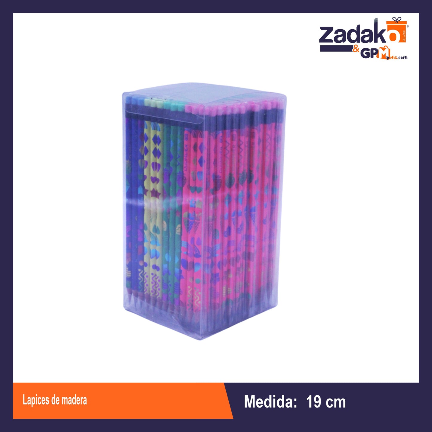 UA-2532C LAPICES DE MADERA CON 12 PZ, CON 1 PQT O CAJA CON 240 PQTS