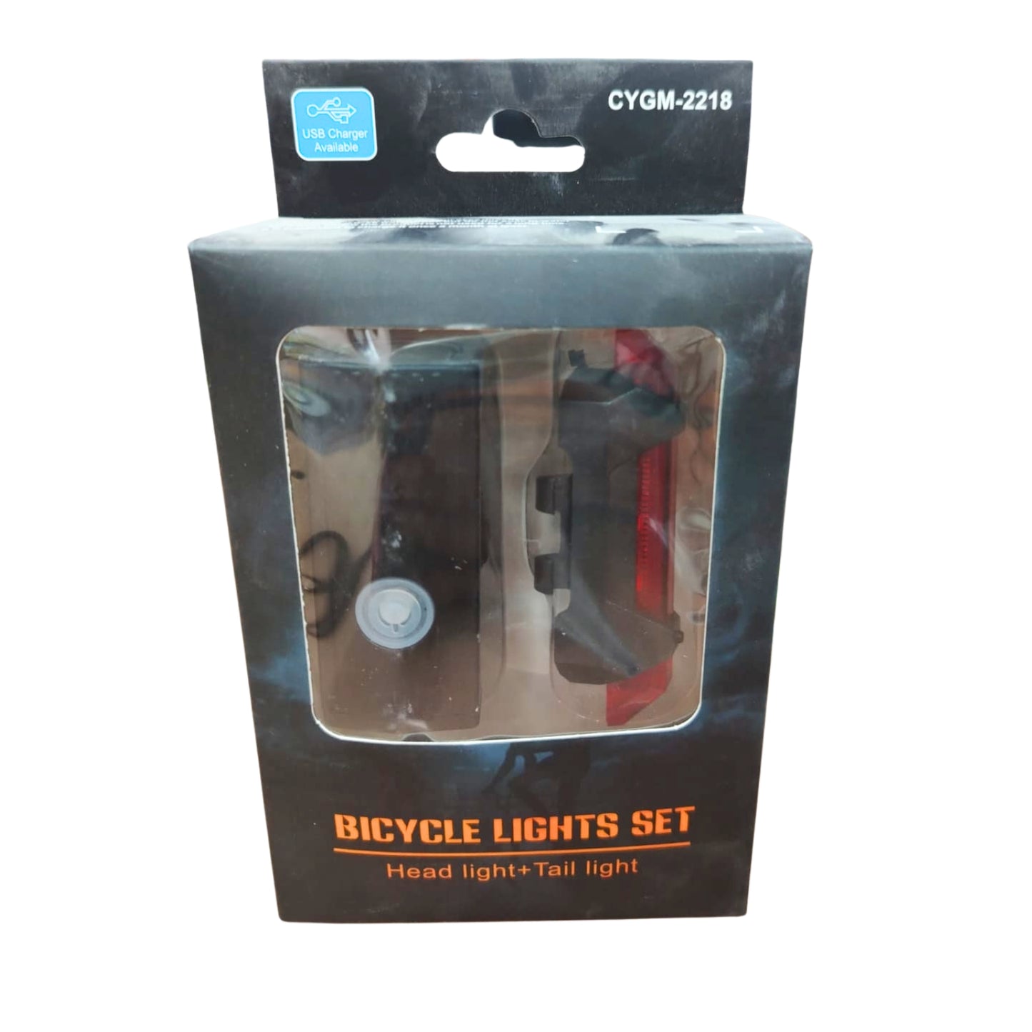 GPM-10724 SET DE LUCES PARA BICICLETA USB RECARGABLE CON 1 PZ O CAJA CON 120 PZS