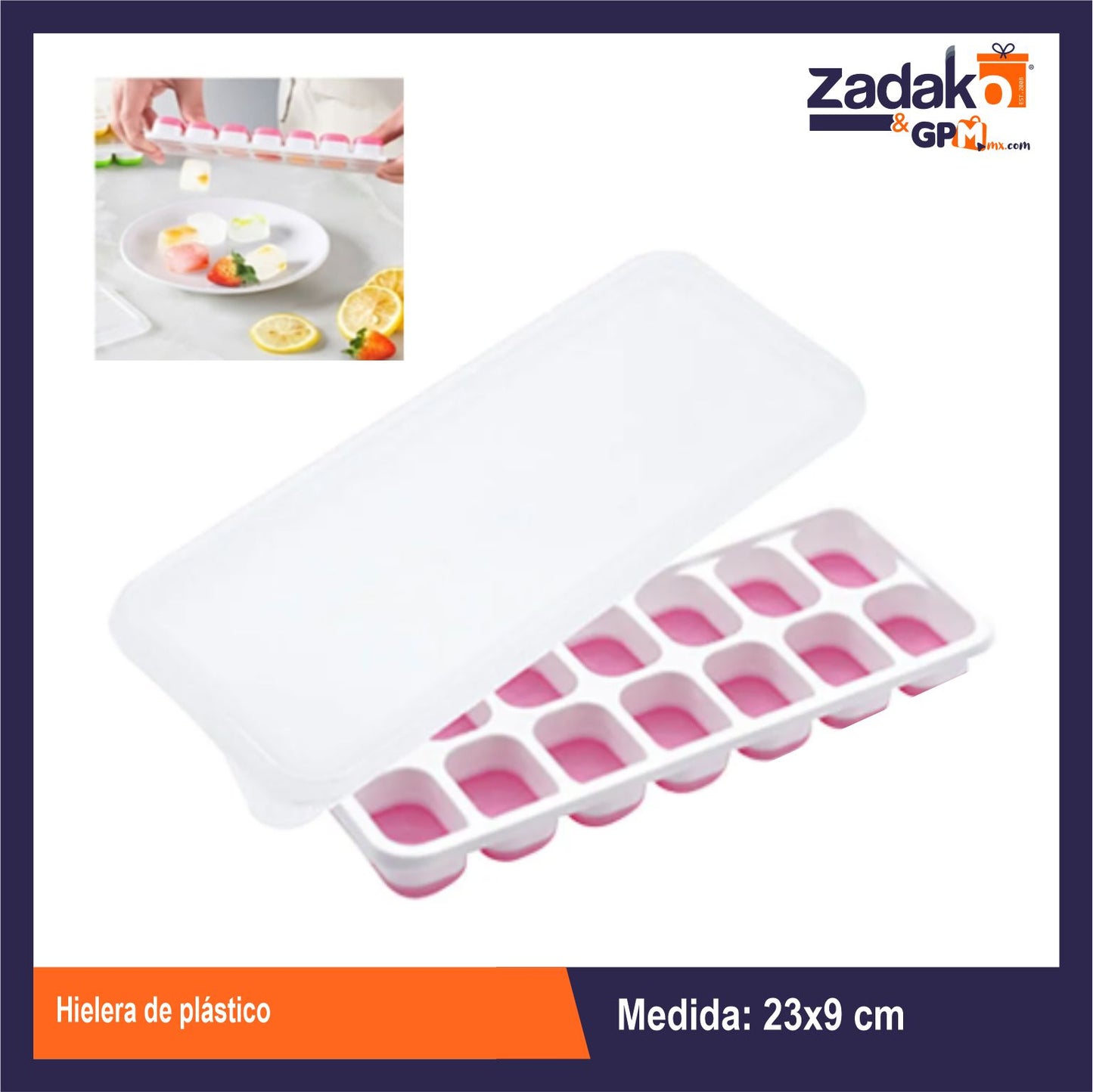 AK-4657 HIELERA DE PLASTICO CON 1 PZ O CAJA CON 200 PZS