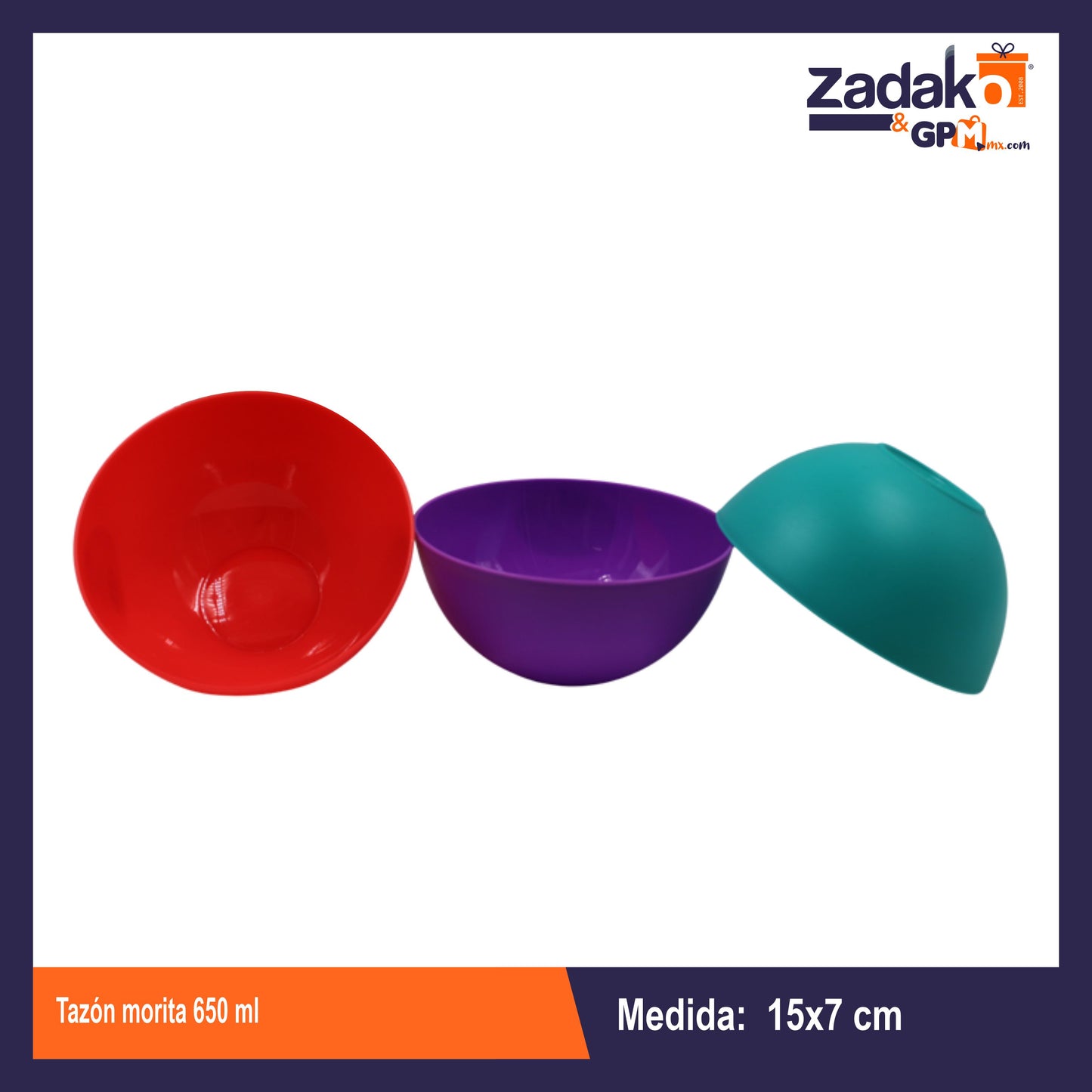 TAZON MORITA 650 ML CON 1 PZ O CAJA CON 40 PZS