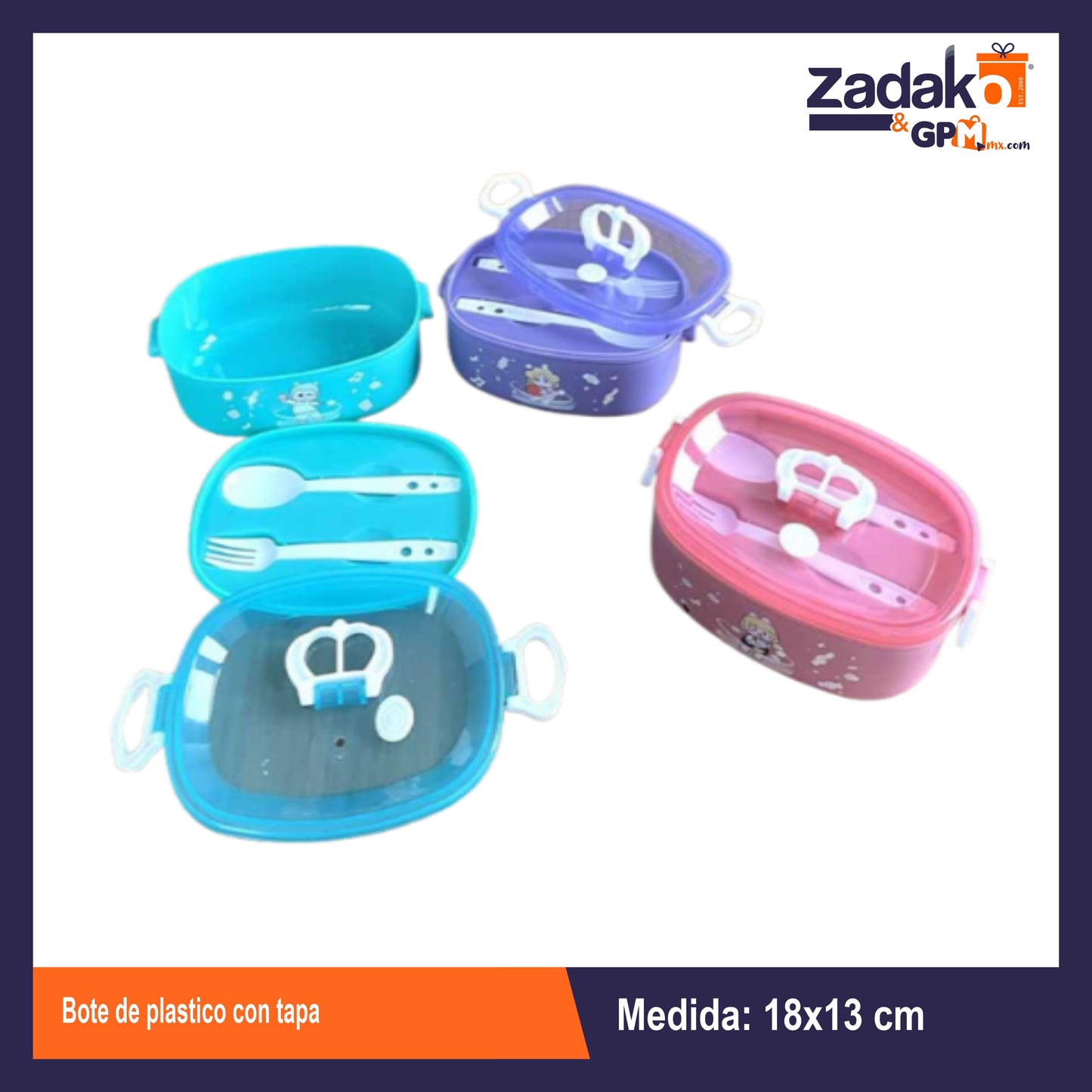 AD-1946 BOTE DE PLASTICO CON TAPA CON 1 PZ O CAJA CON 96 PZS