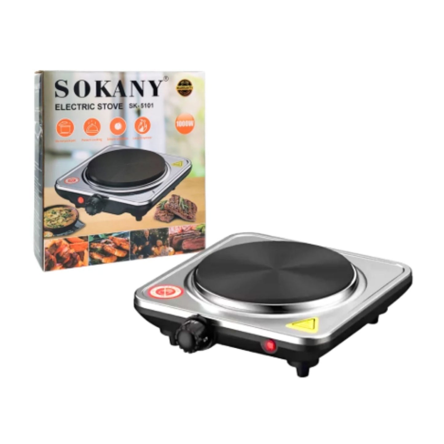 SX-5101 PARRILLA ELECTRICA 1,000W CAJA CON 12 PZS