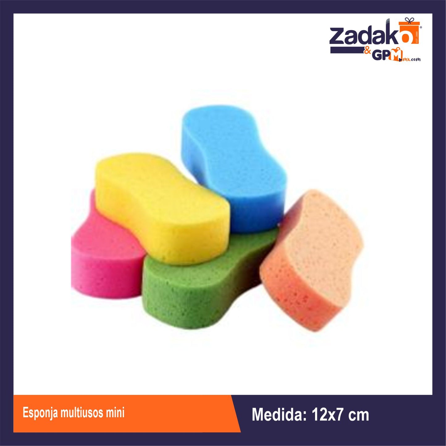 N-GPM-12197 PT103500 ESPONJA MULTIUSOS MINI CON 1 PZ O CAJA CON 50 PZS