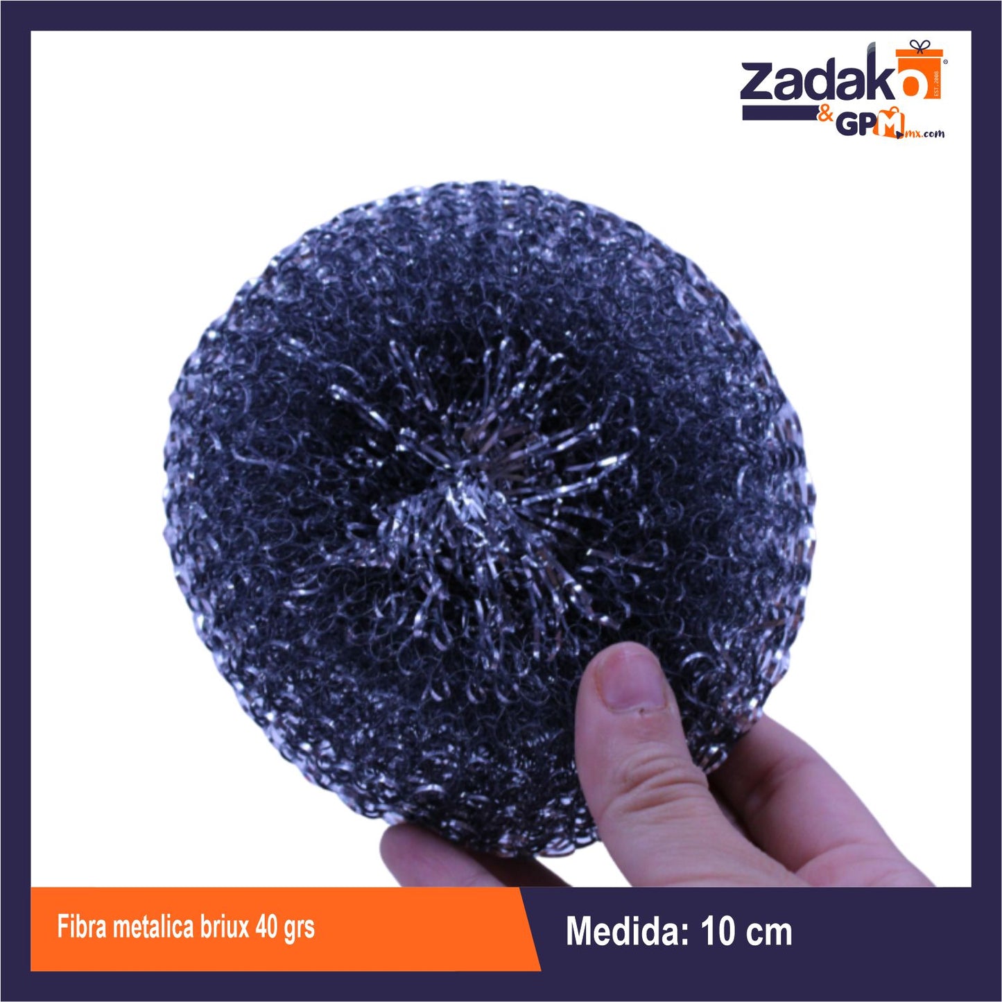 N-GPM-12202 PT107100 FIBRA METALICA BRIUX 40 GRS CON 1 PZ O CAJA CON 50 PZS